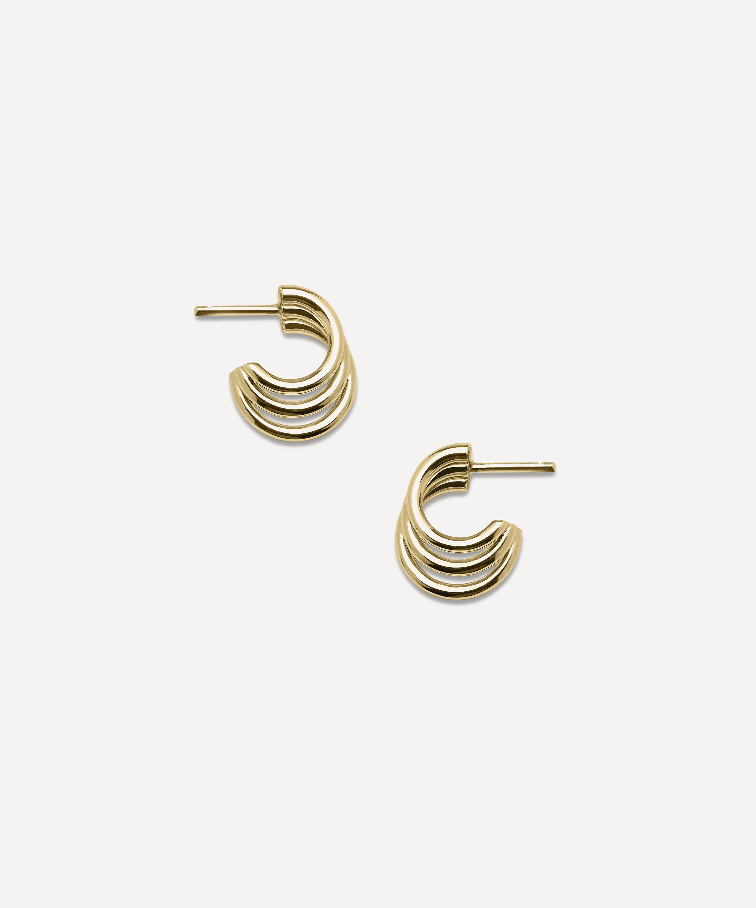 Shaun Leane - 18ct Gold Vermeil Bound Hoop Earrings image number 0