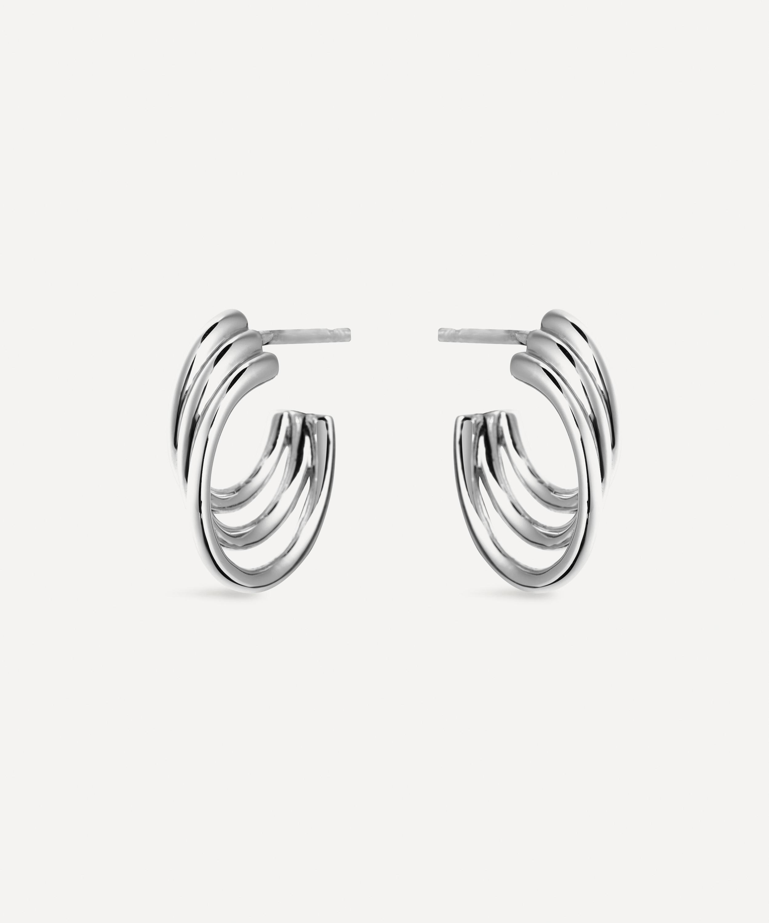 Shaun Leane - Sterling Silver Bound Hoop Earrings image number 0