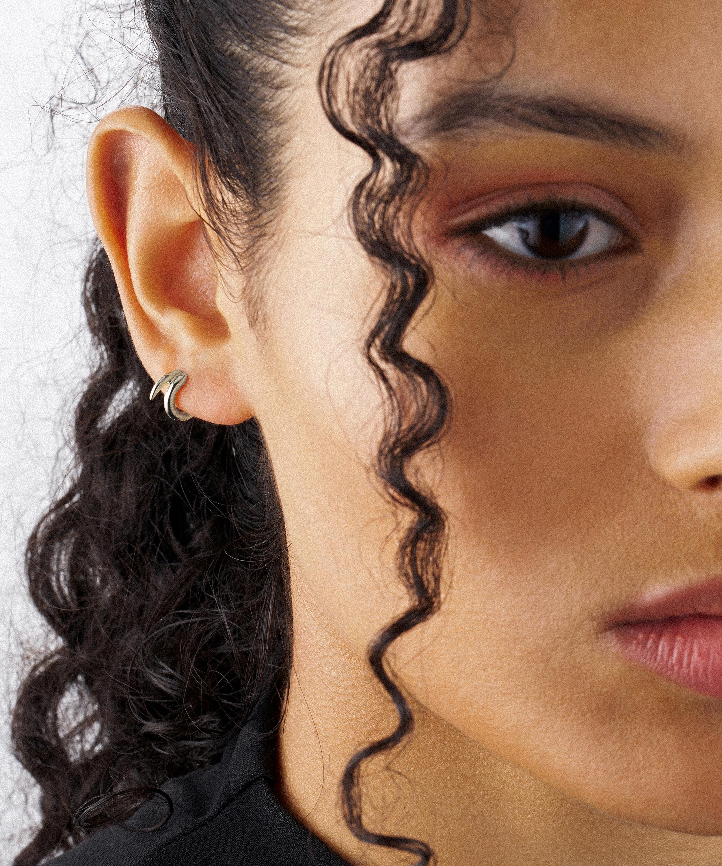Shaun Leane Sterling Silver Quill Mini Hoop Earrings | Liberty