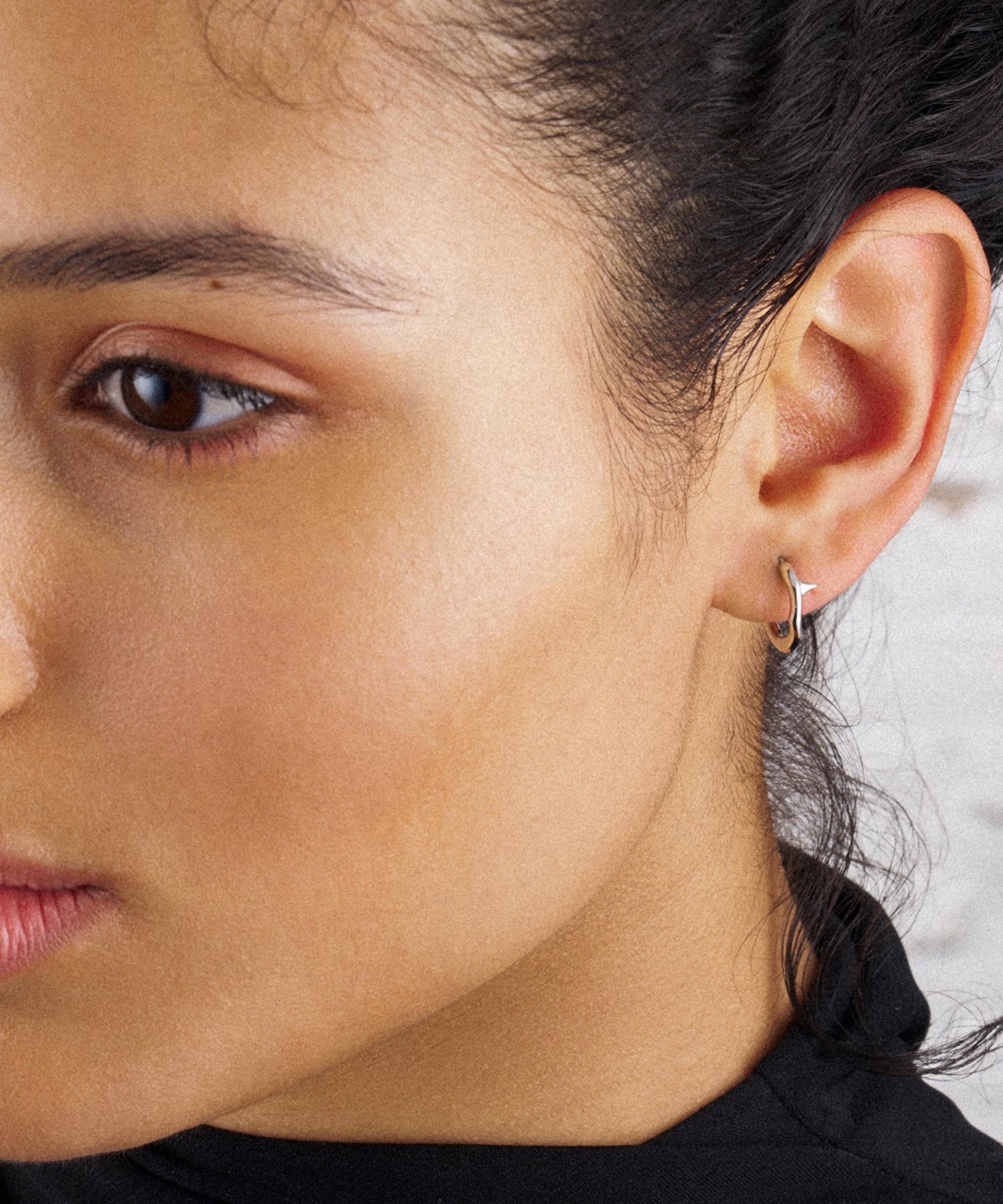 Shaun Leane Sterling Silver Rose Thorn Mini Hoop Earrings | Liberty