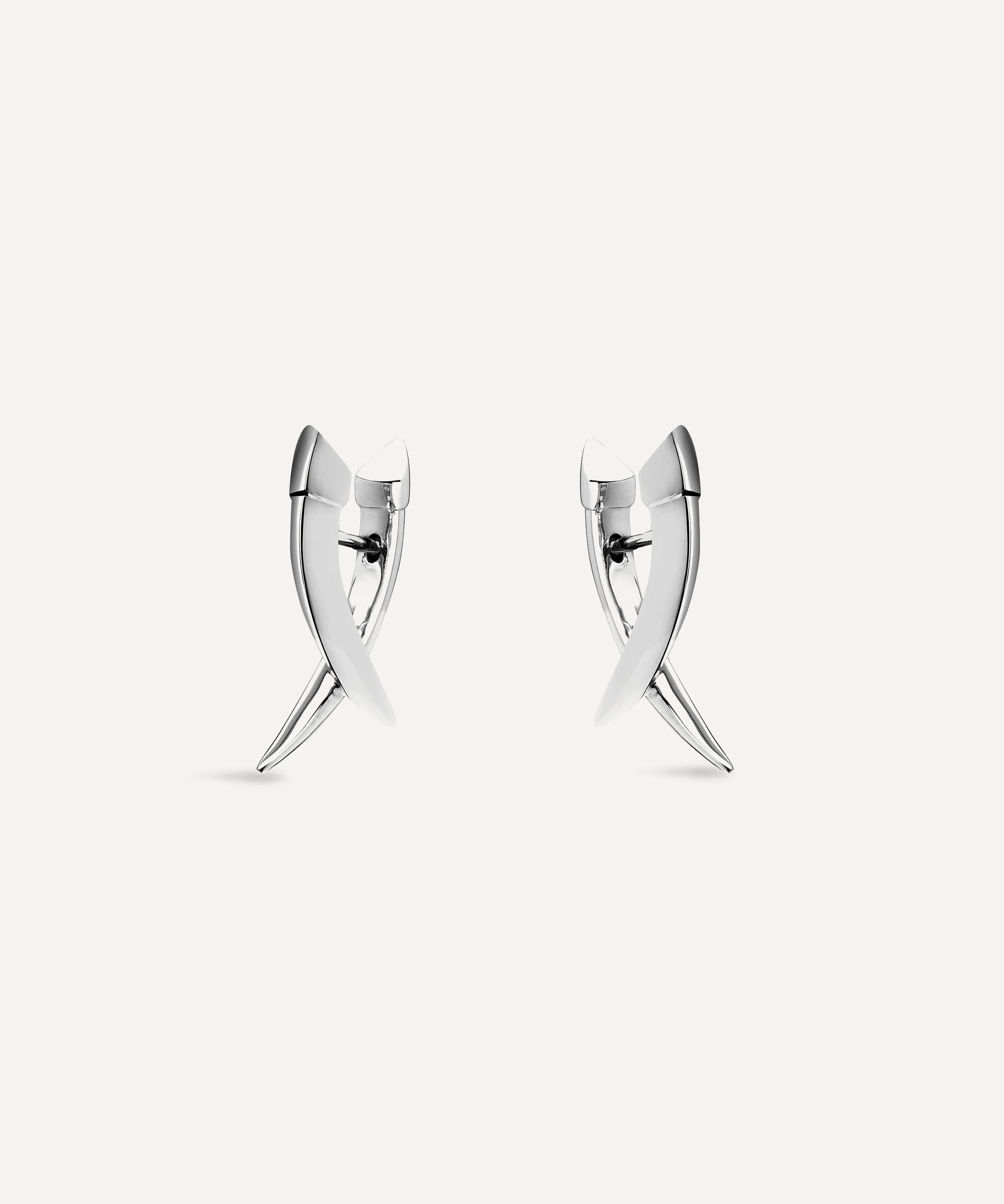 Shaun Leane Sterling Silver Sabre Mini Crossover Earrings | Liberty