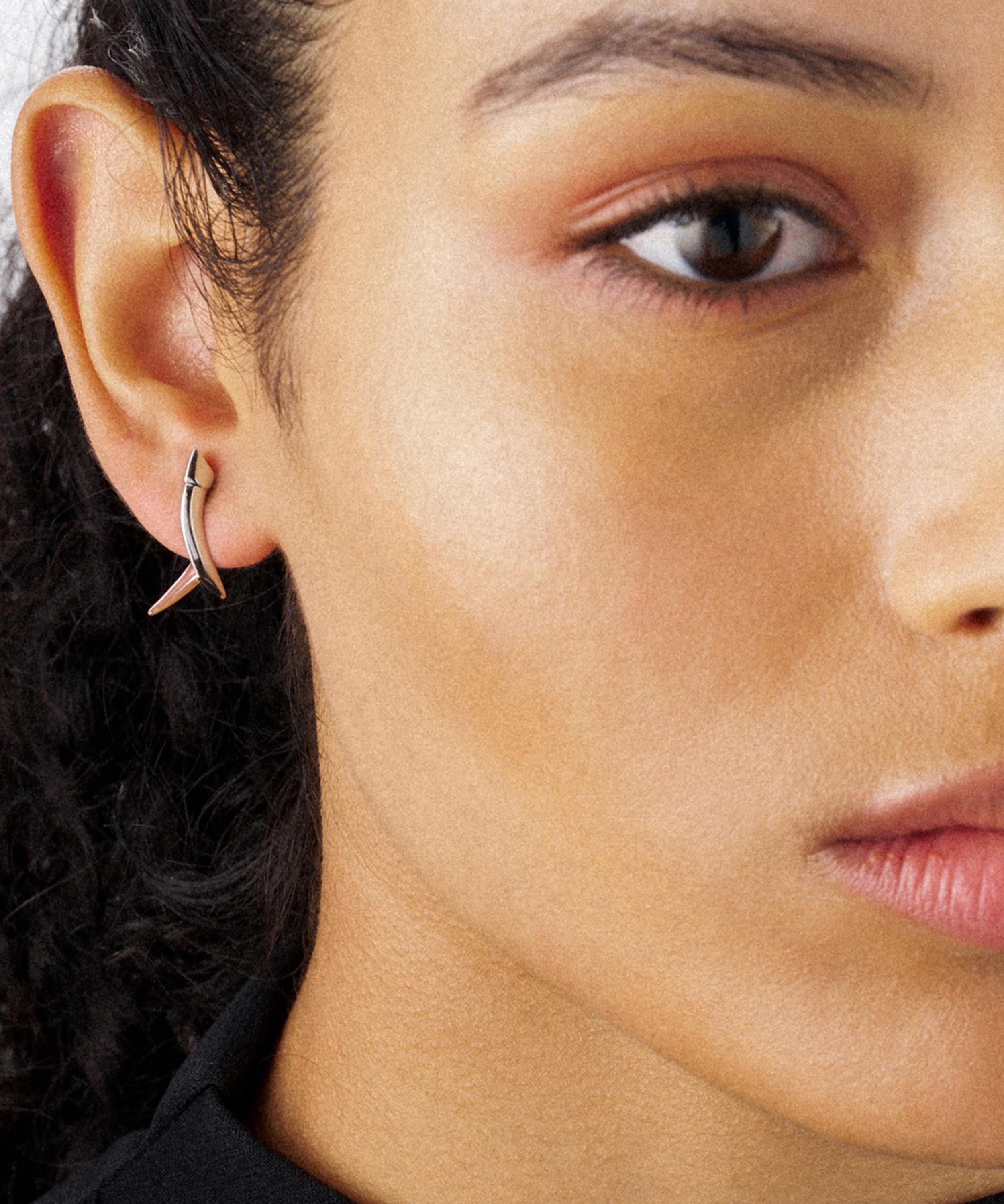 Shaun Leane Sterling Silver Sabre Mini Crossover Earrings | Liberty
