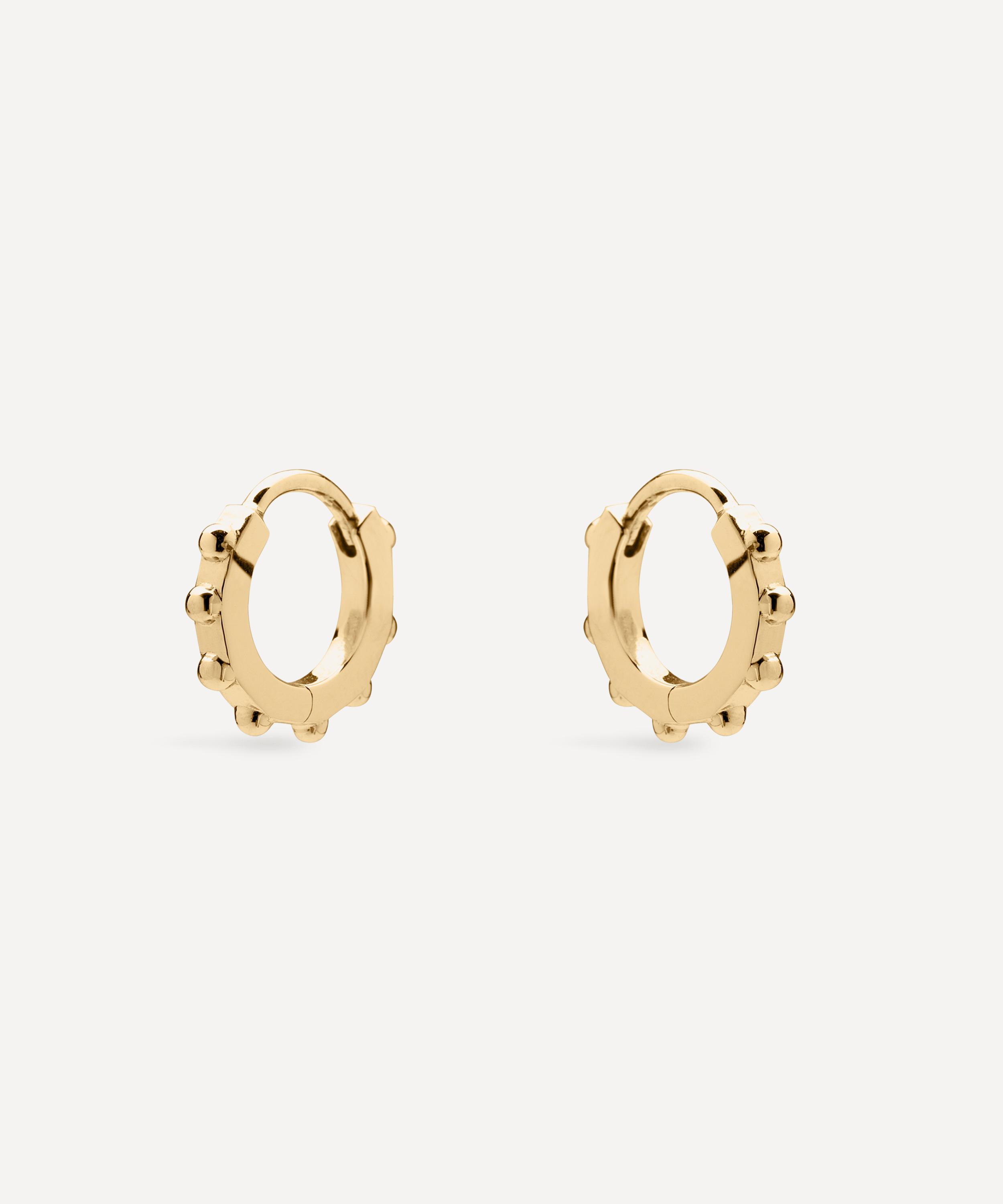 Shaun Leane - 18ct Gold Vermeil Spur Mini Hoop Earrings image number 0