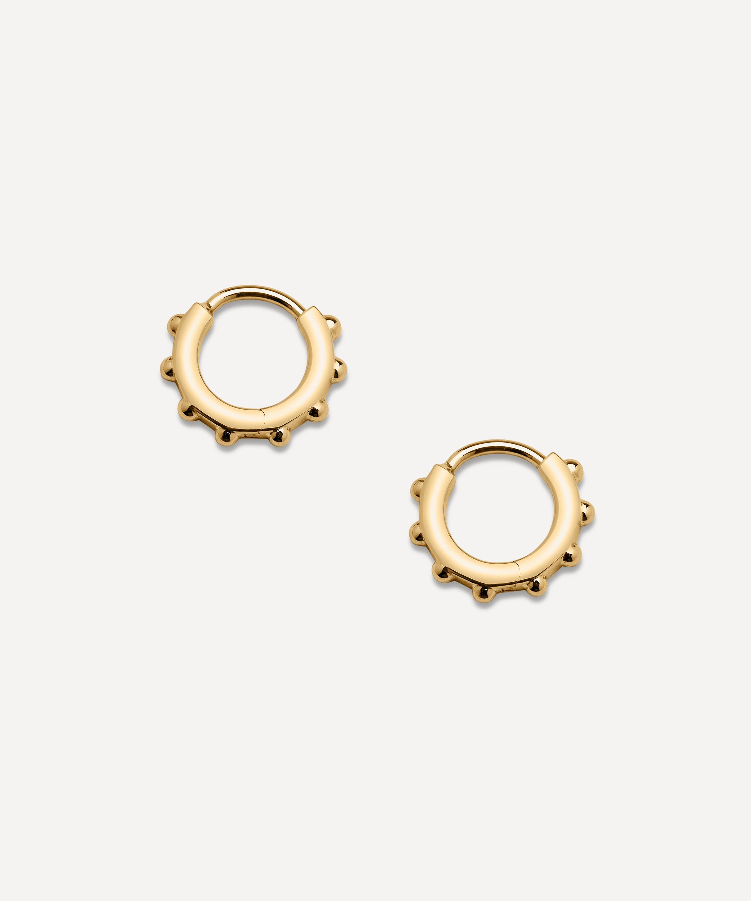 Shaun Leane - 18ct Gold Vermeil Spur Mini Hoop Earrings image number 2