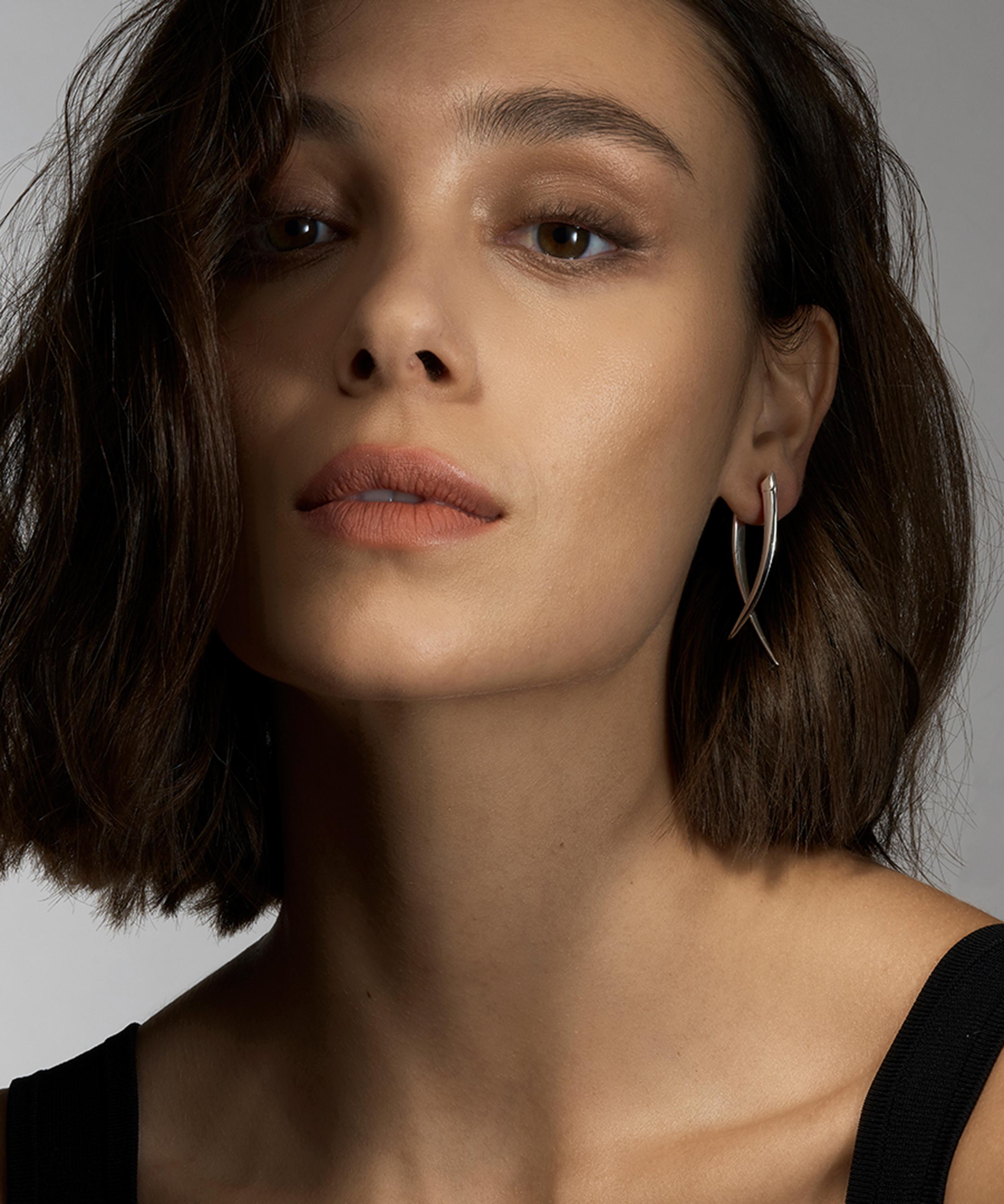Shaun Leane - Sterling Silver Sabre Crossover Earrings image number 1