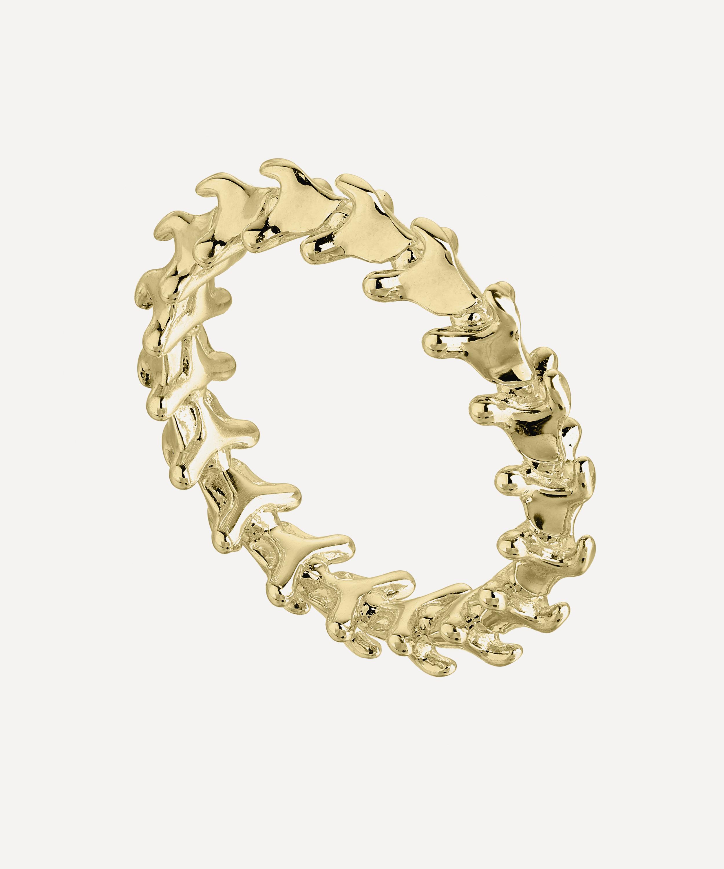 Shaun Leane - 18ct Gold Vermeil Serpent's Trace Band Ring image number 0