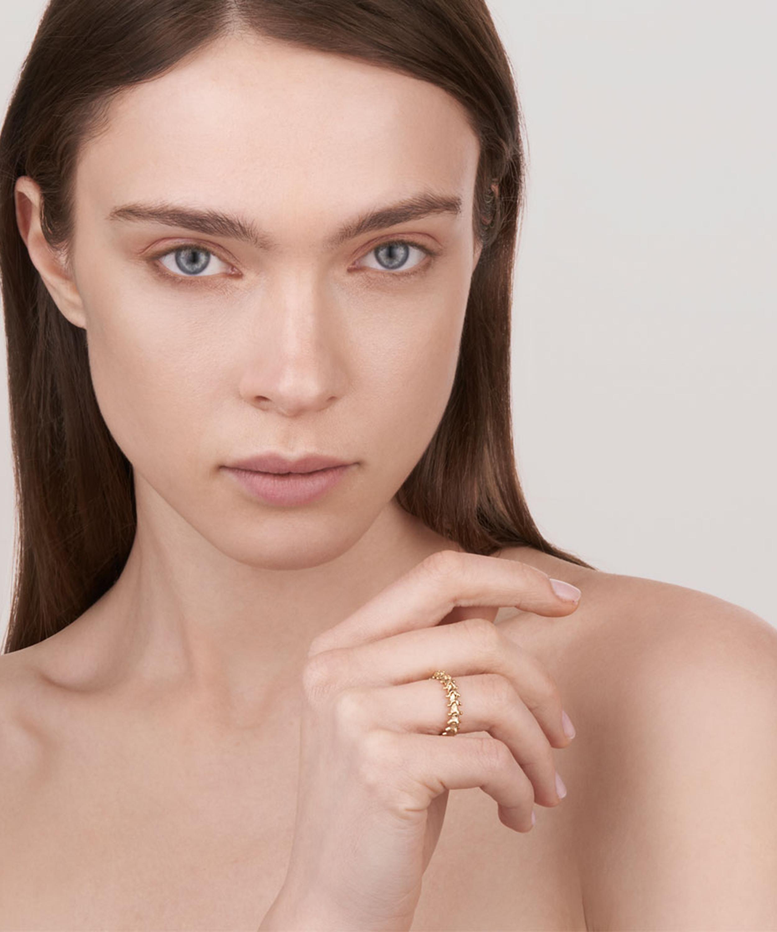 Shaun Leane - 18ct Gold Vermeil Serpent's Trace Band Ring image number 1