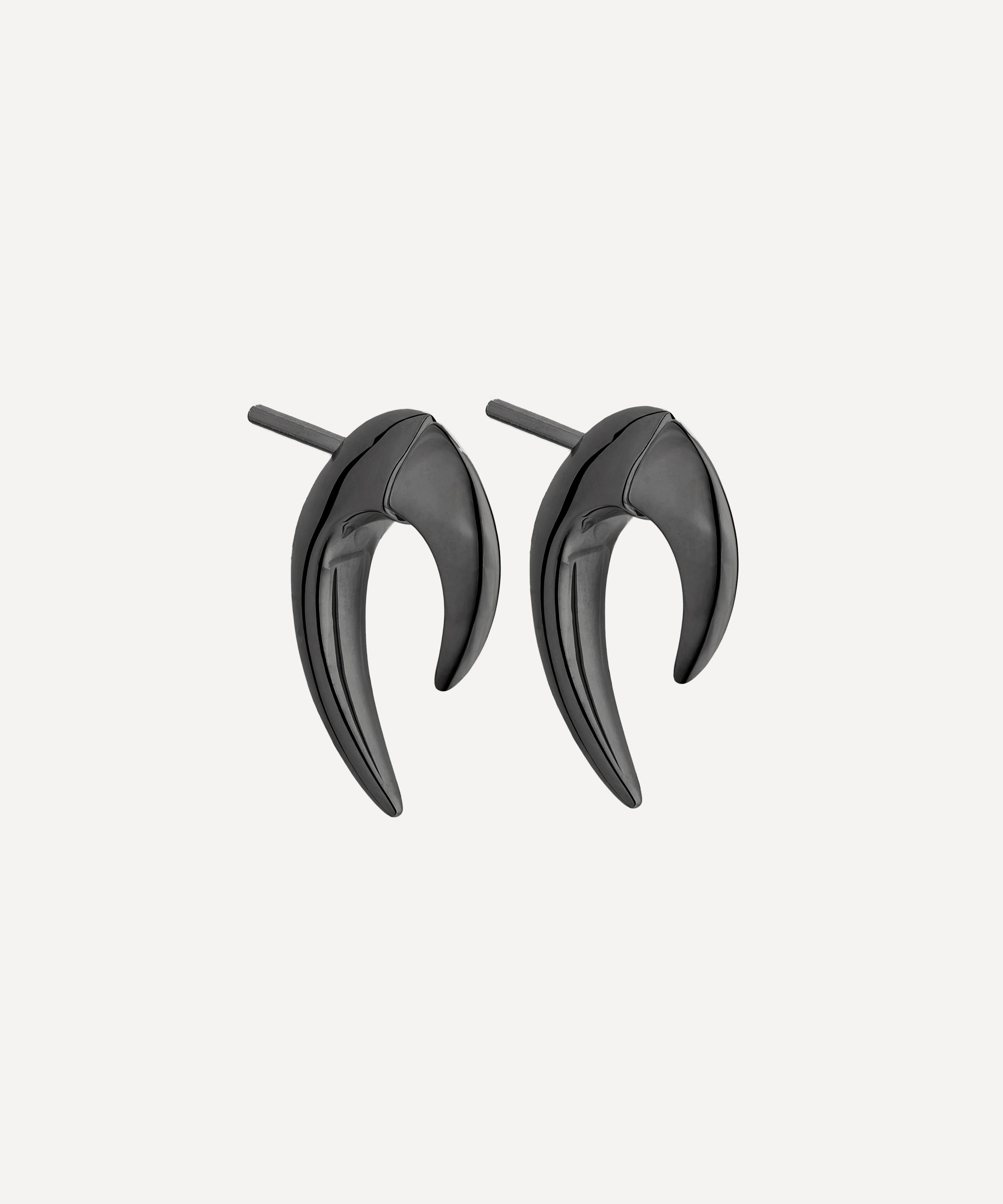 Shaun Leane - Sterling Silver Black Rhodium Talon Mini Earrings image number 0