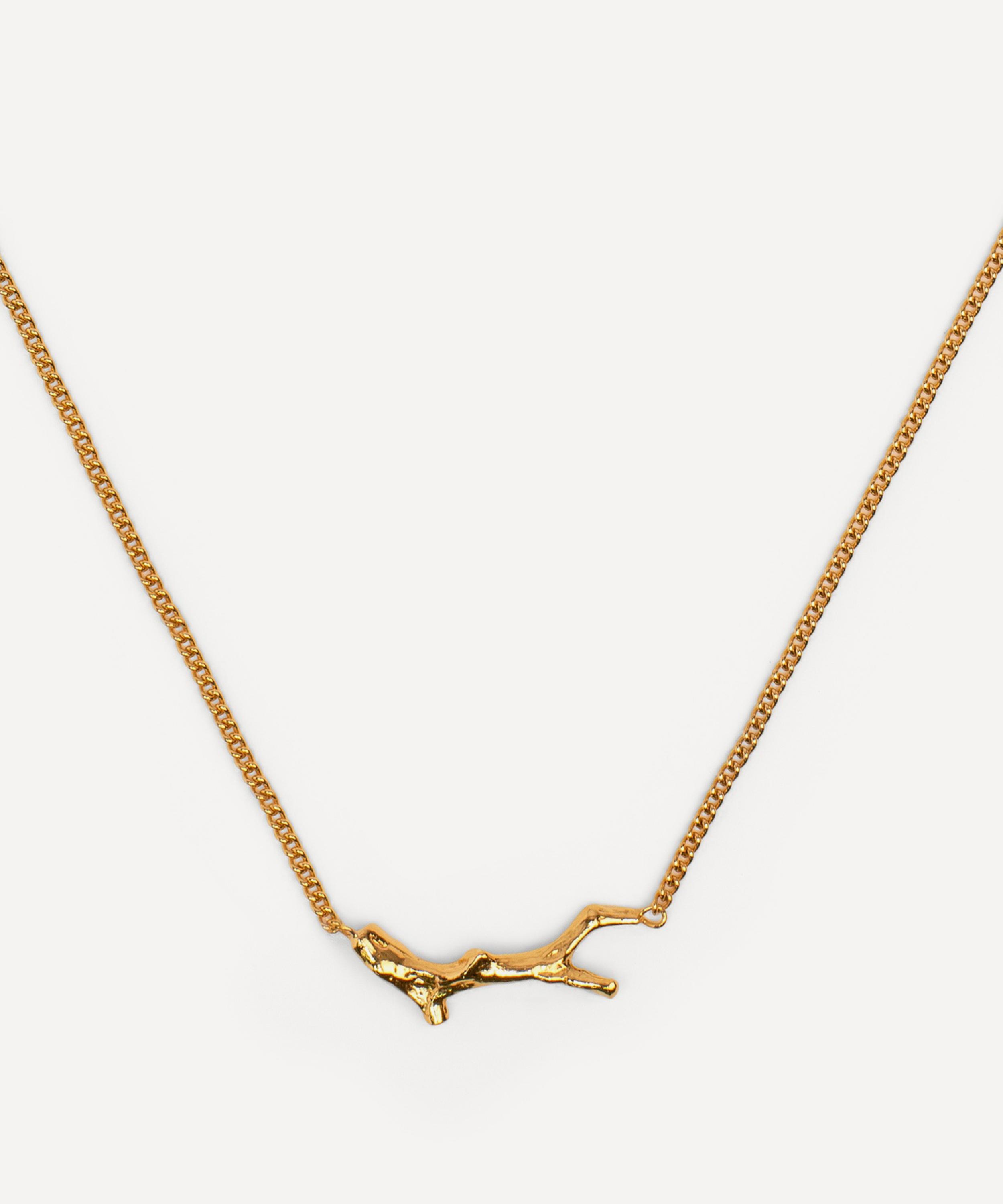 Wouters & Hendrix - Gold-Plated Silver Branch Necklace image number 0