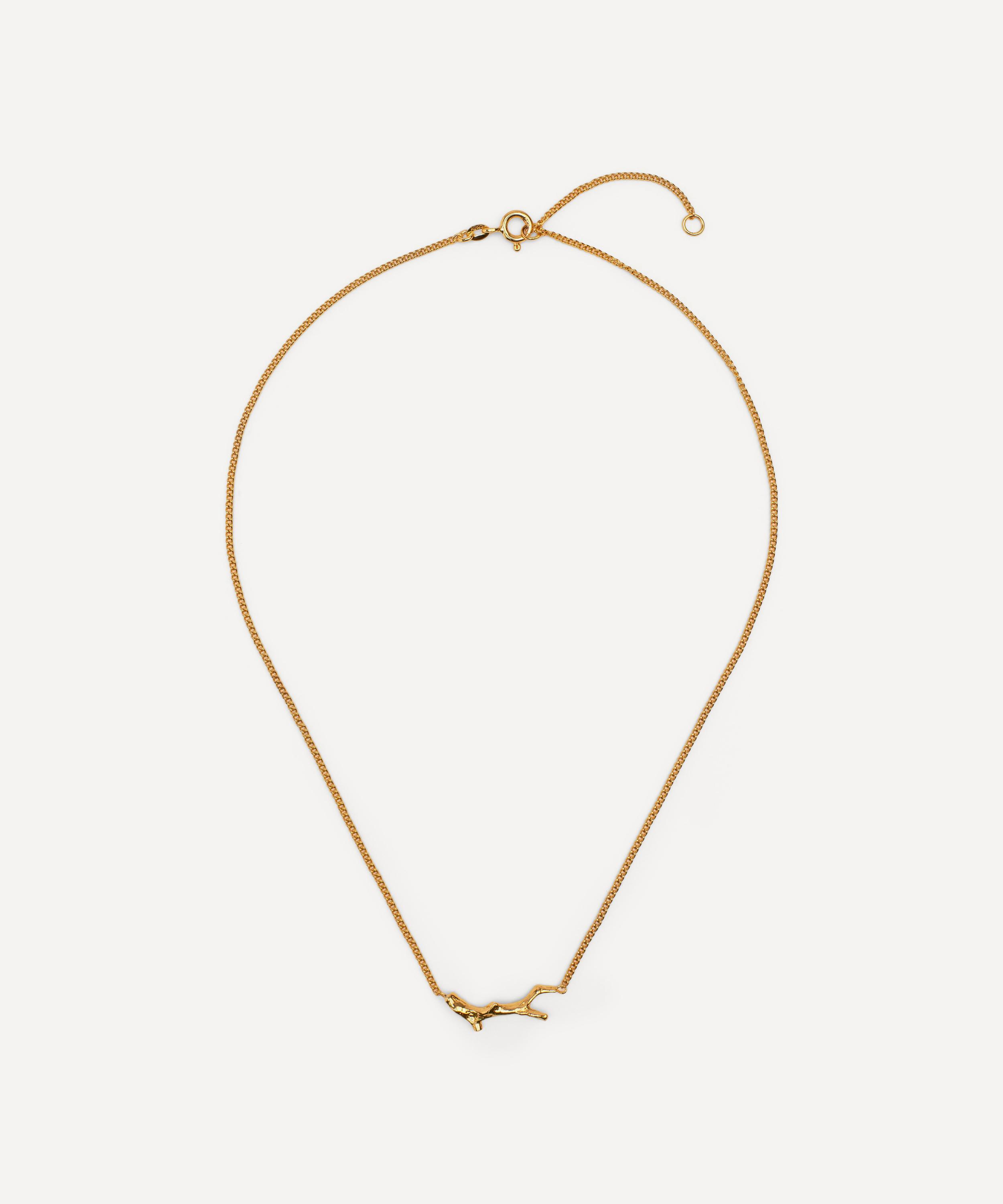 Wouters & Hendrix - Gold-Plated Silver Branch Necklace image number 2