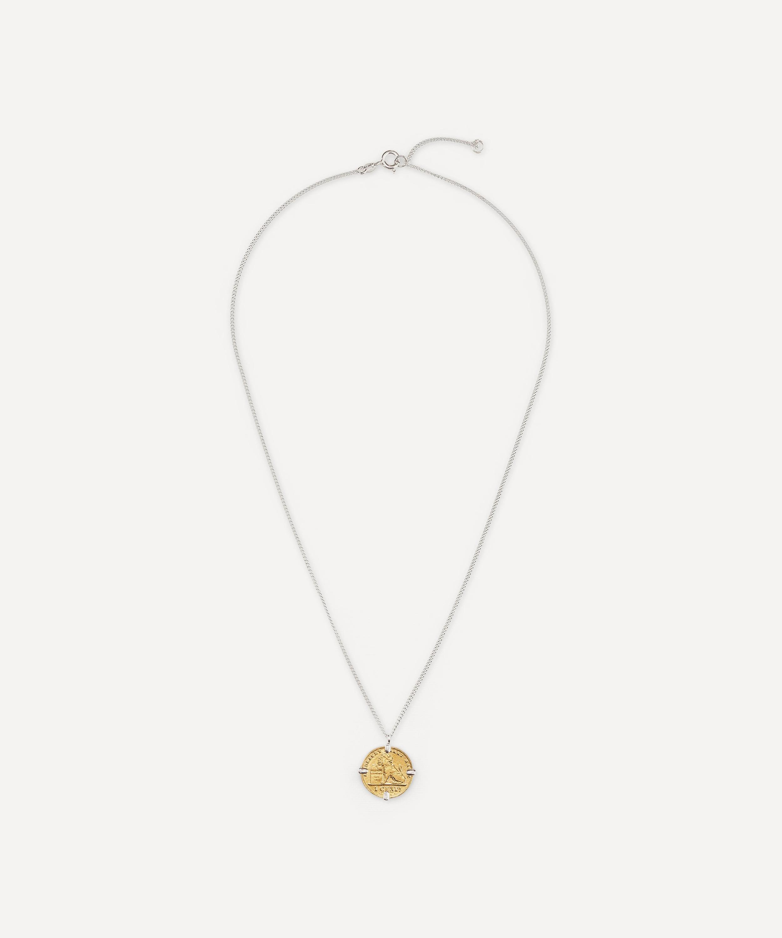 Wouters & Hendrix -  Gold-Plated Silver Coin Necklace image number 4