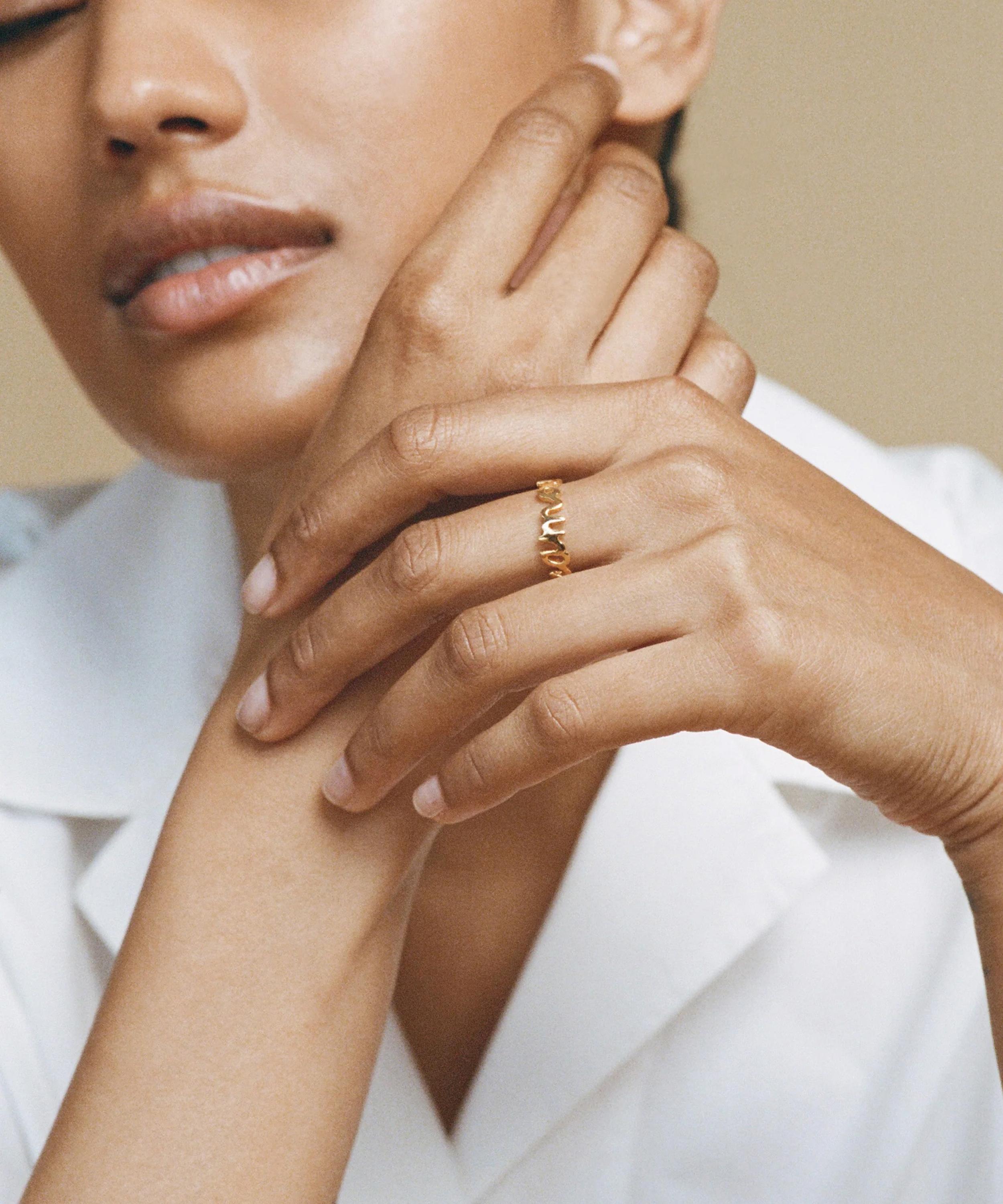 Wouters & Hendrix - Gold-Plated Silver Amour Ring image number 1