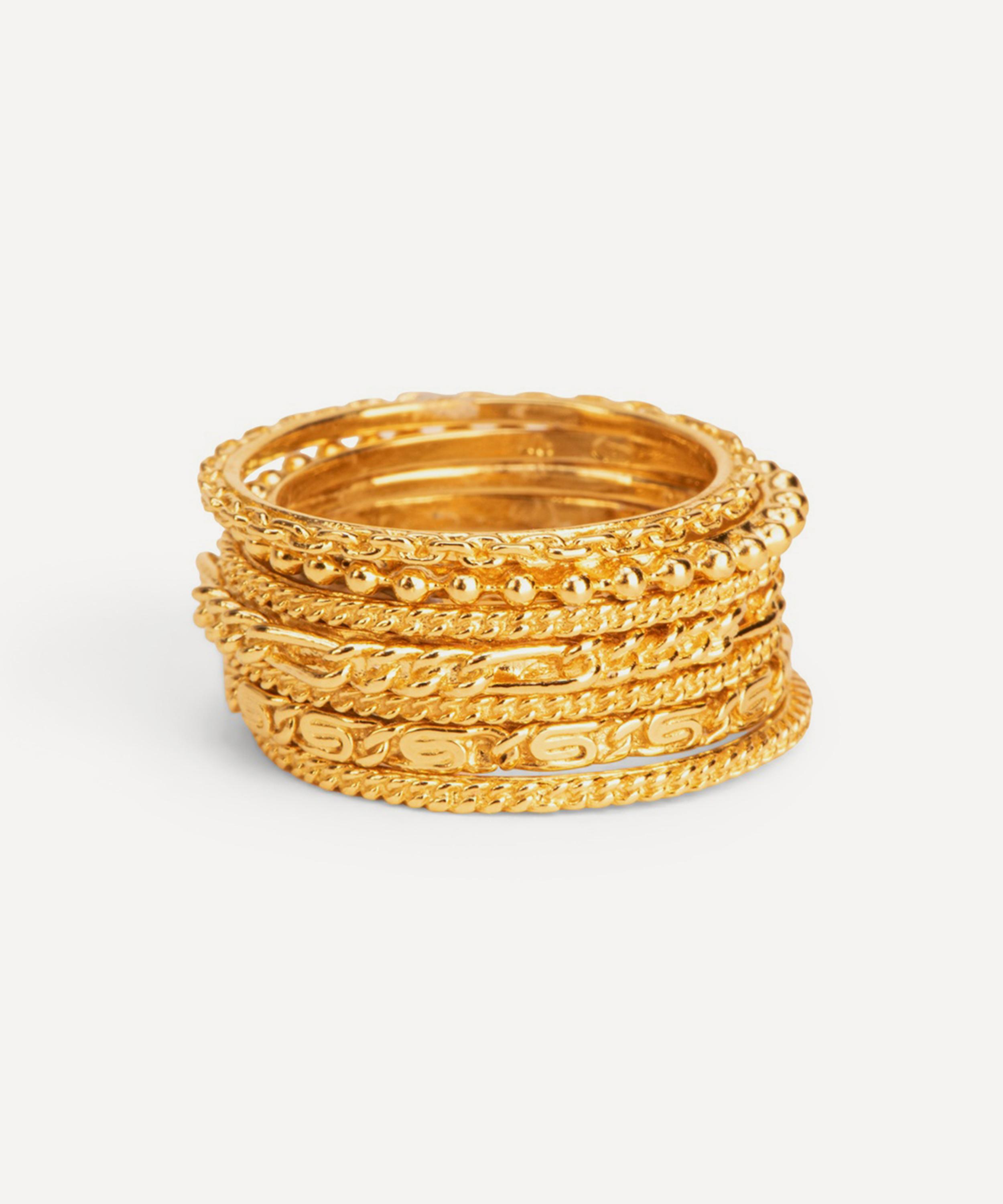Wouters & Hendrix - Gold-Plated Silver Chapters Ring image number 0