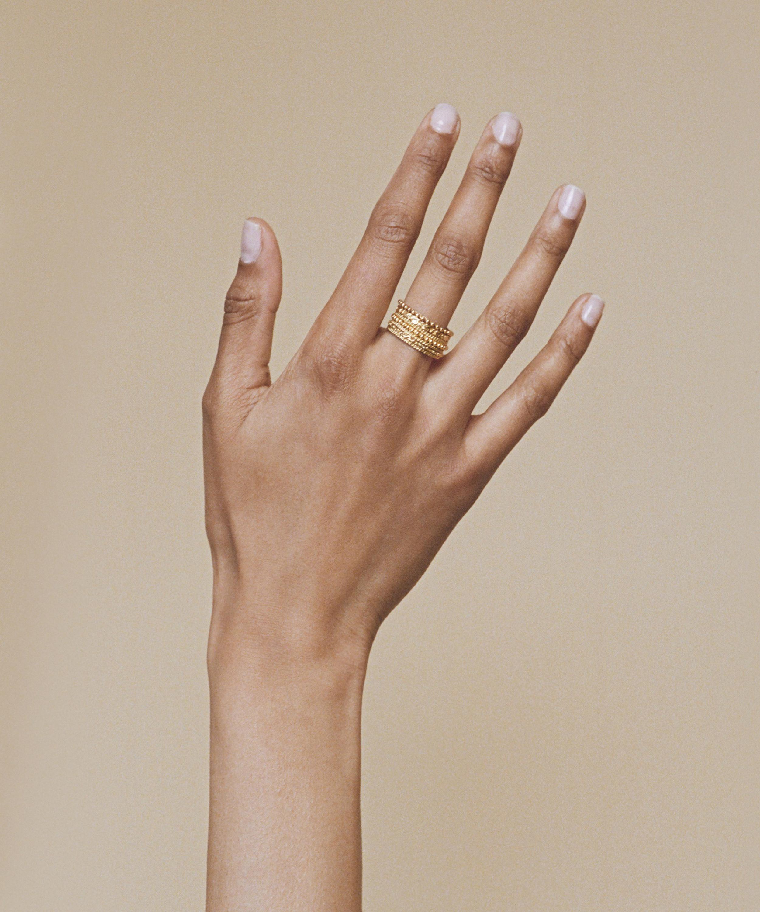 Wouters & Hendrix - Gold-Plated Silver Chapters Ring image number 3