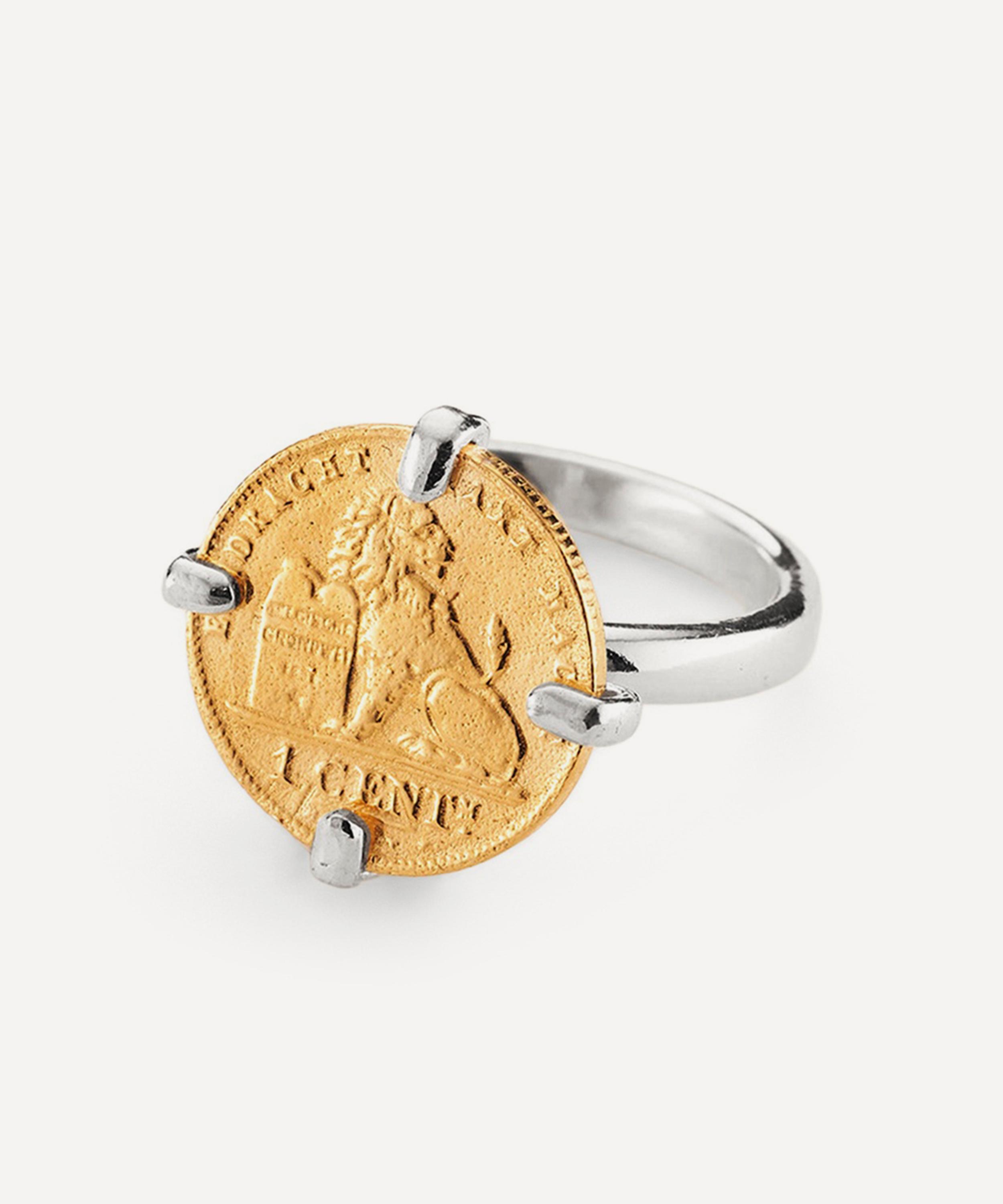 Wouters & Hendrix - Gold-Plated Silver Coin Ring image number 0