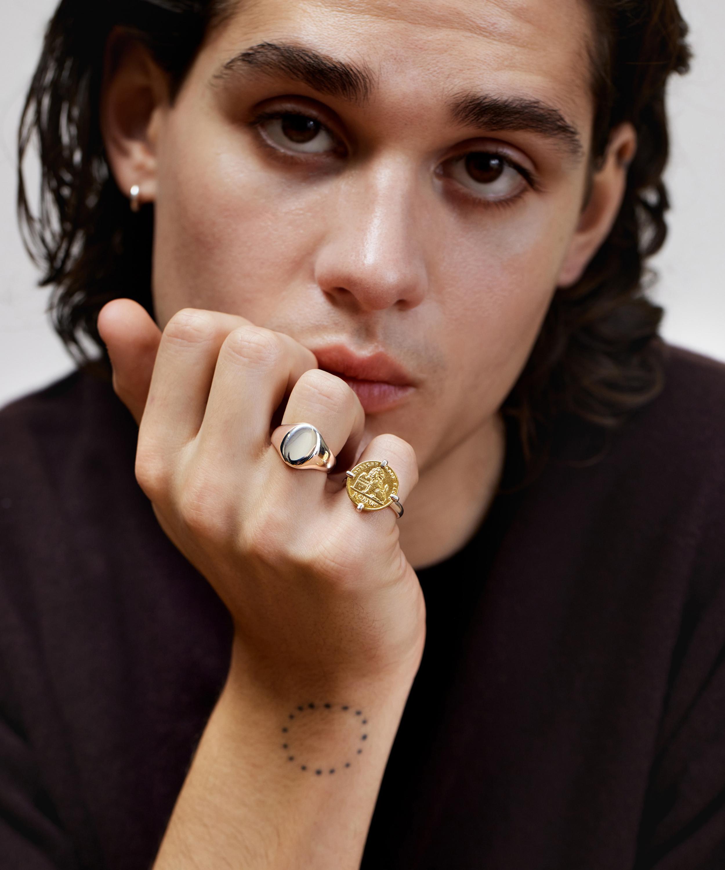 Wouters & Hendrix - Gold-Plated Silver Coin Ring image number 3