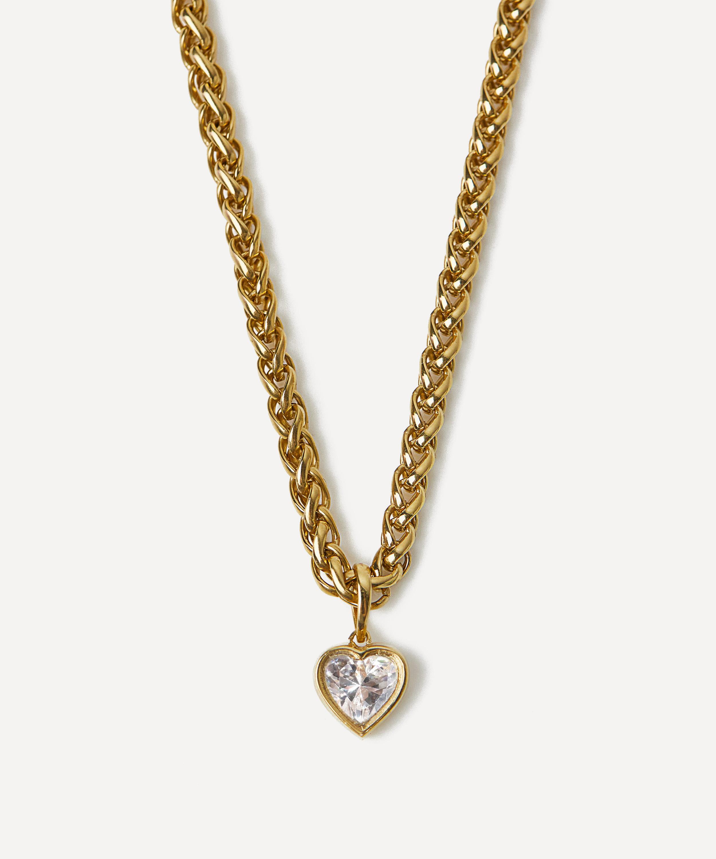 Carrie Elizabeth - Gold plated You Have My Heart Vintage Necklace image number 0