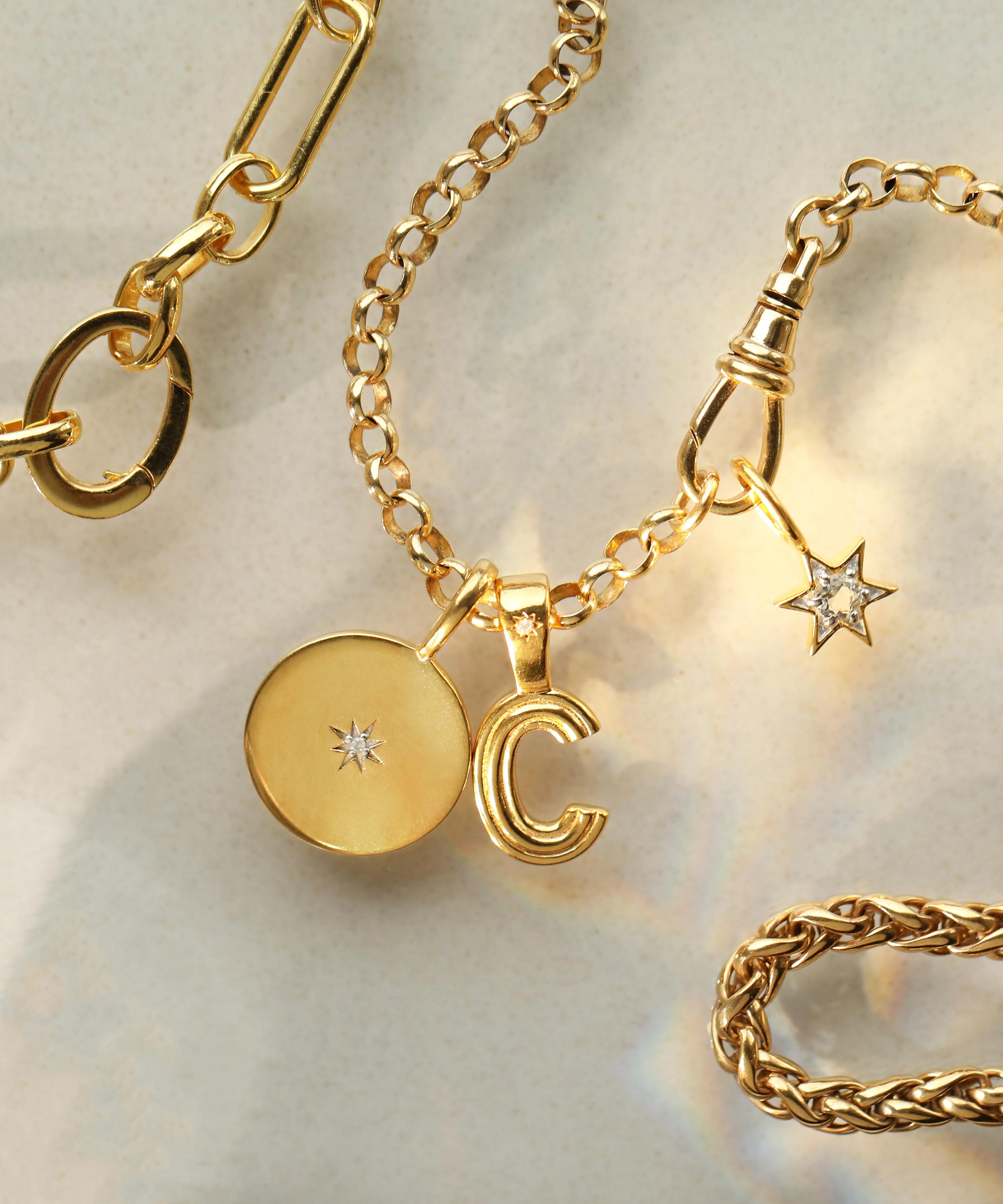 Carrie Elizabeth - 18ct Gold Plated Albert Vintage Chain Necklace image number 2