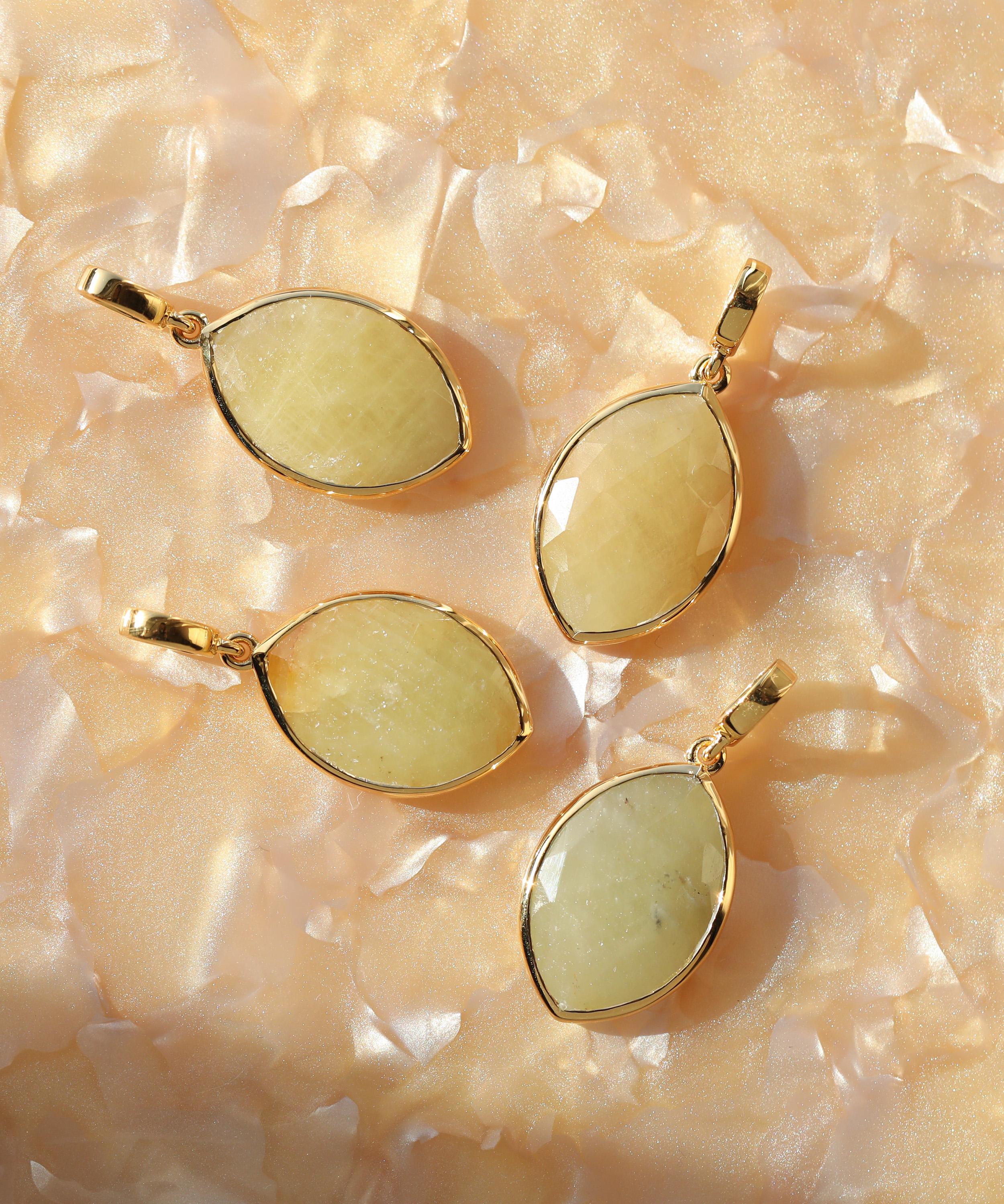 Carrie Elizabeth - 14ct  Gold Yellow Sapphire Pendant image number 2
