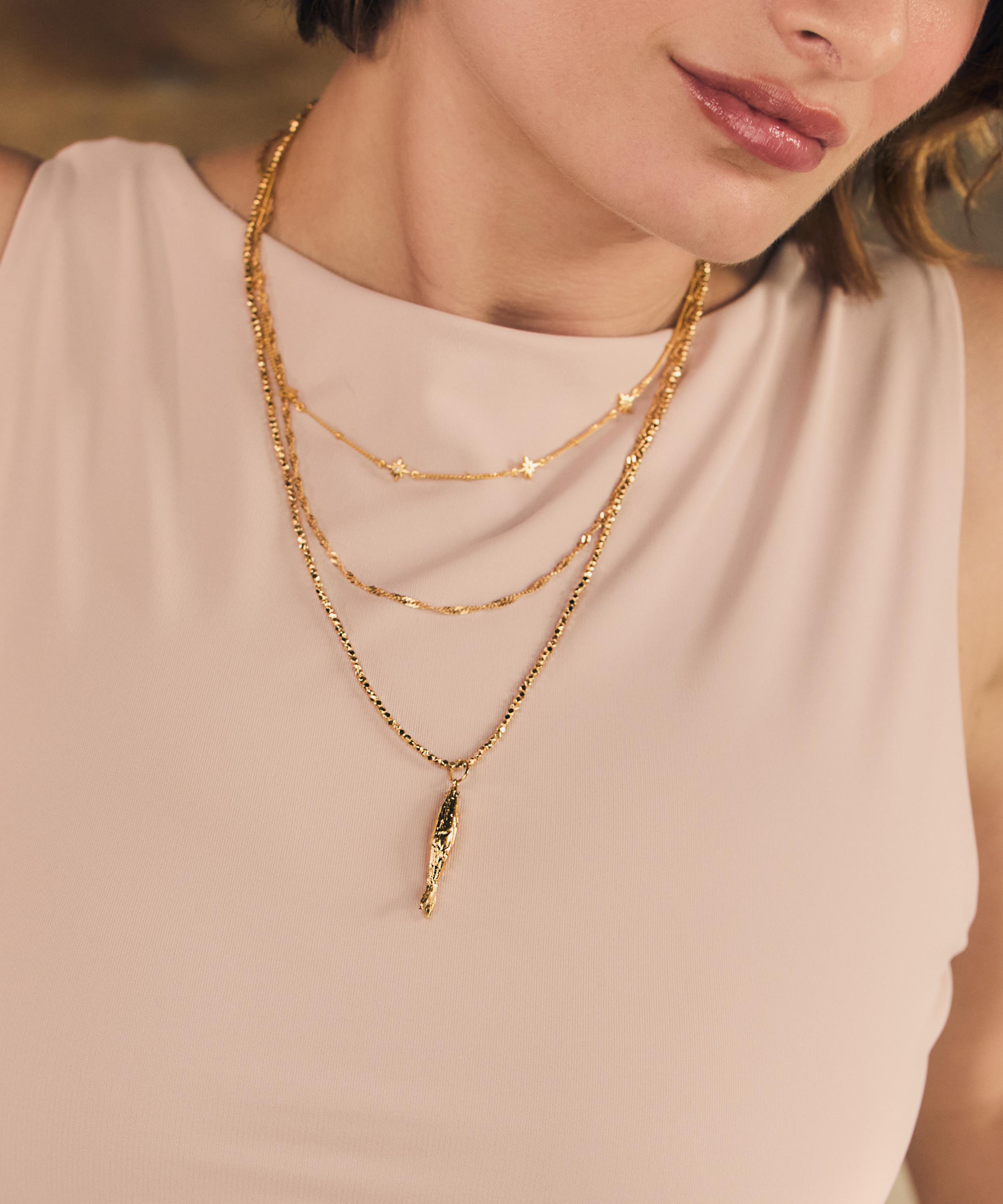 Carrie Elizabeth - 14ct Soleil Chain Necklace image number 1