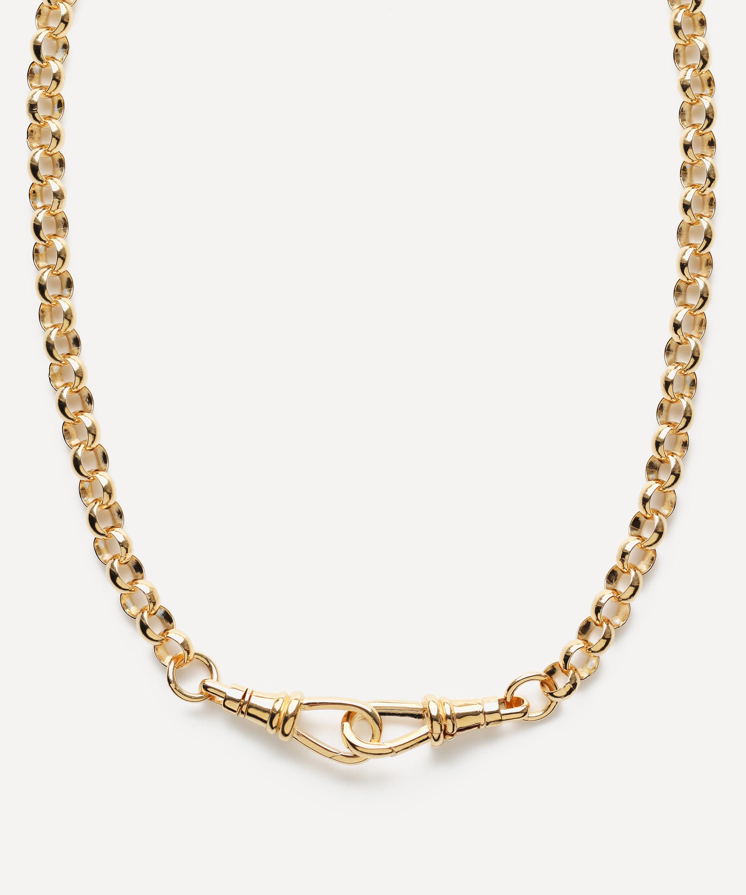 Carrie Elizabeth - 18ct Gold Plated Luxe Chunky Dogclip Necklace image number 0