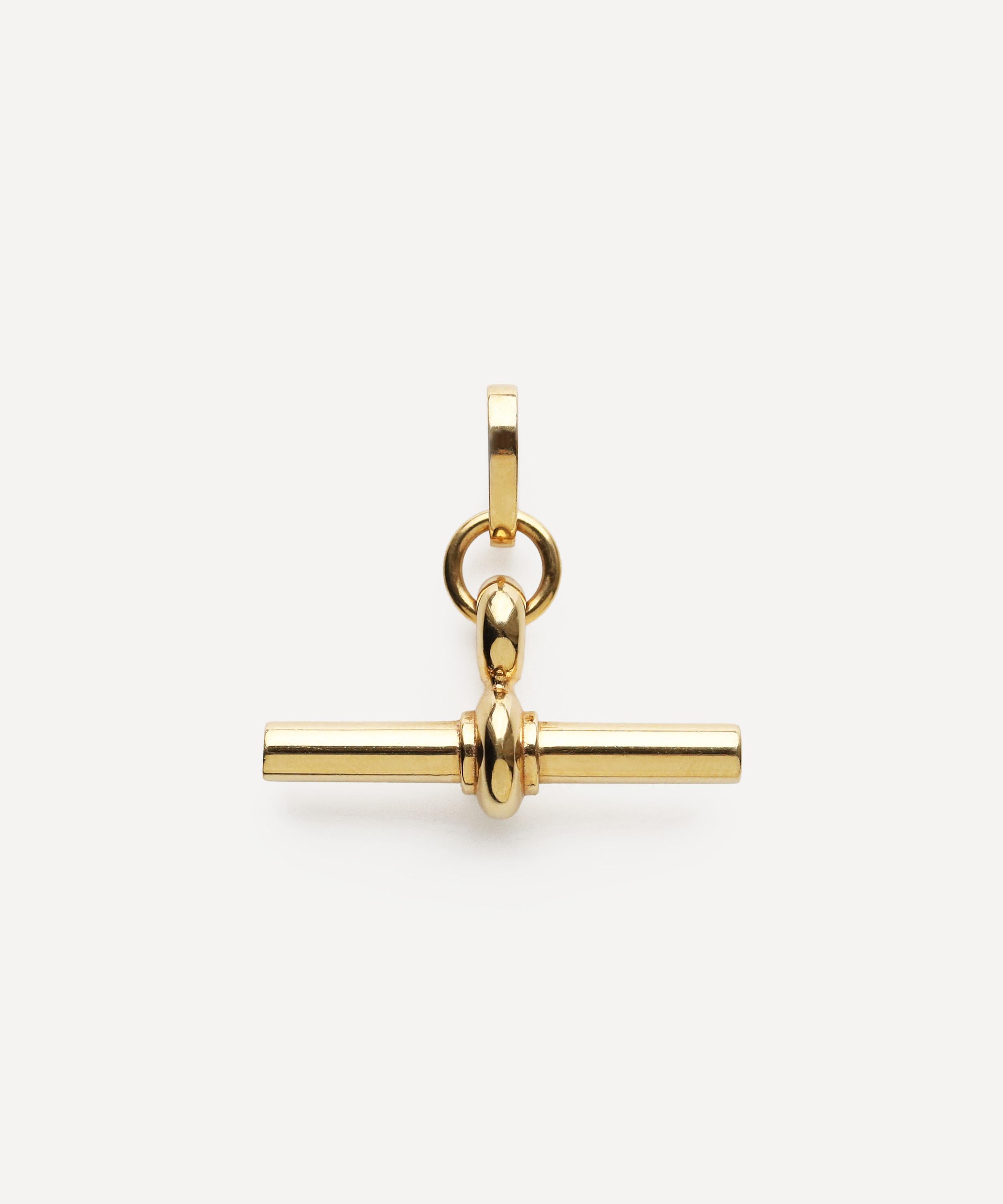 Carrie Elizabeth - 18ct Gold Luxe T-Bar Pendant image number 0