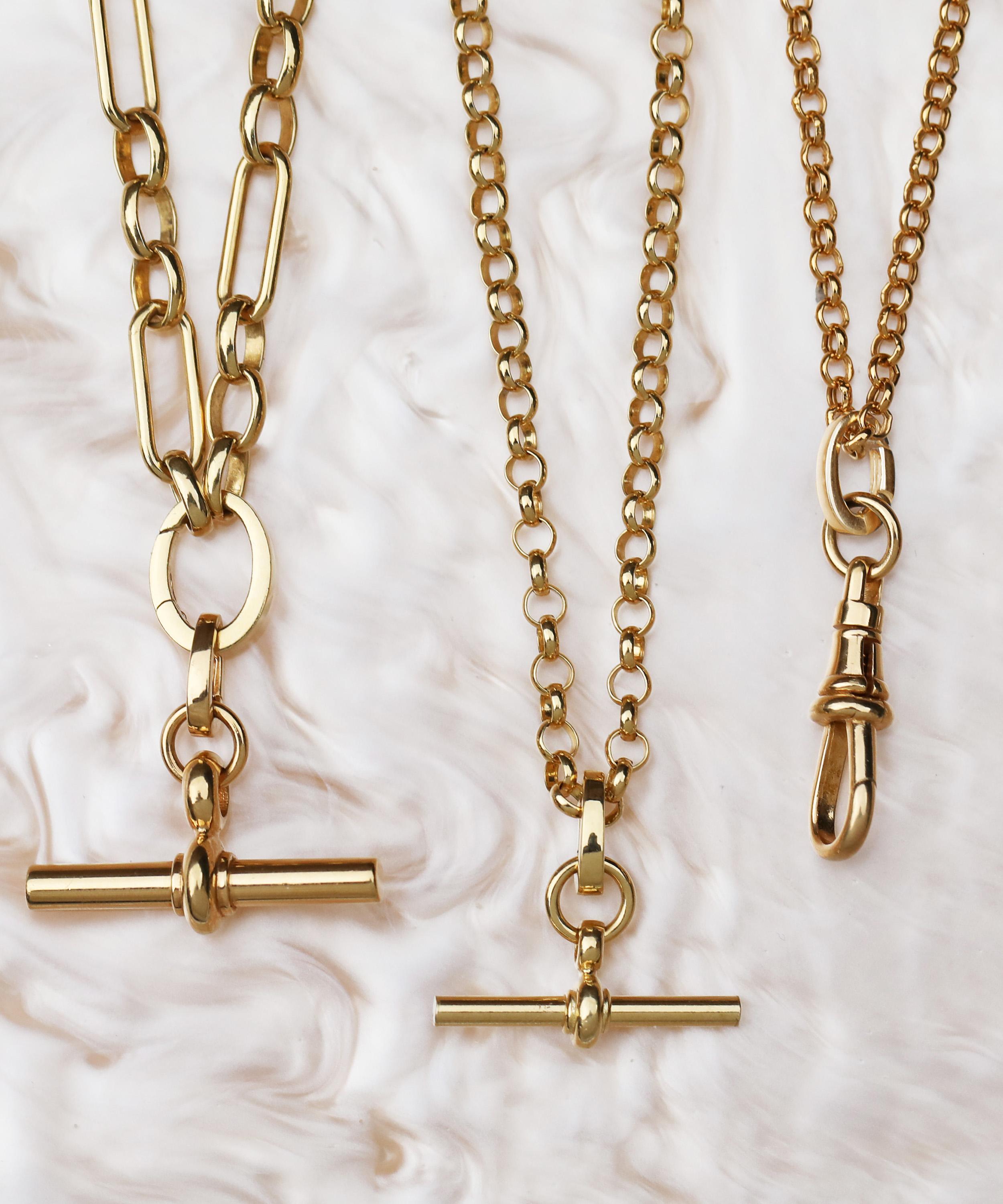 Carrie Elizabeth - 18ct Gold Luxe T-Bar Pendant image number 3