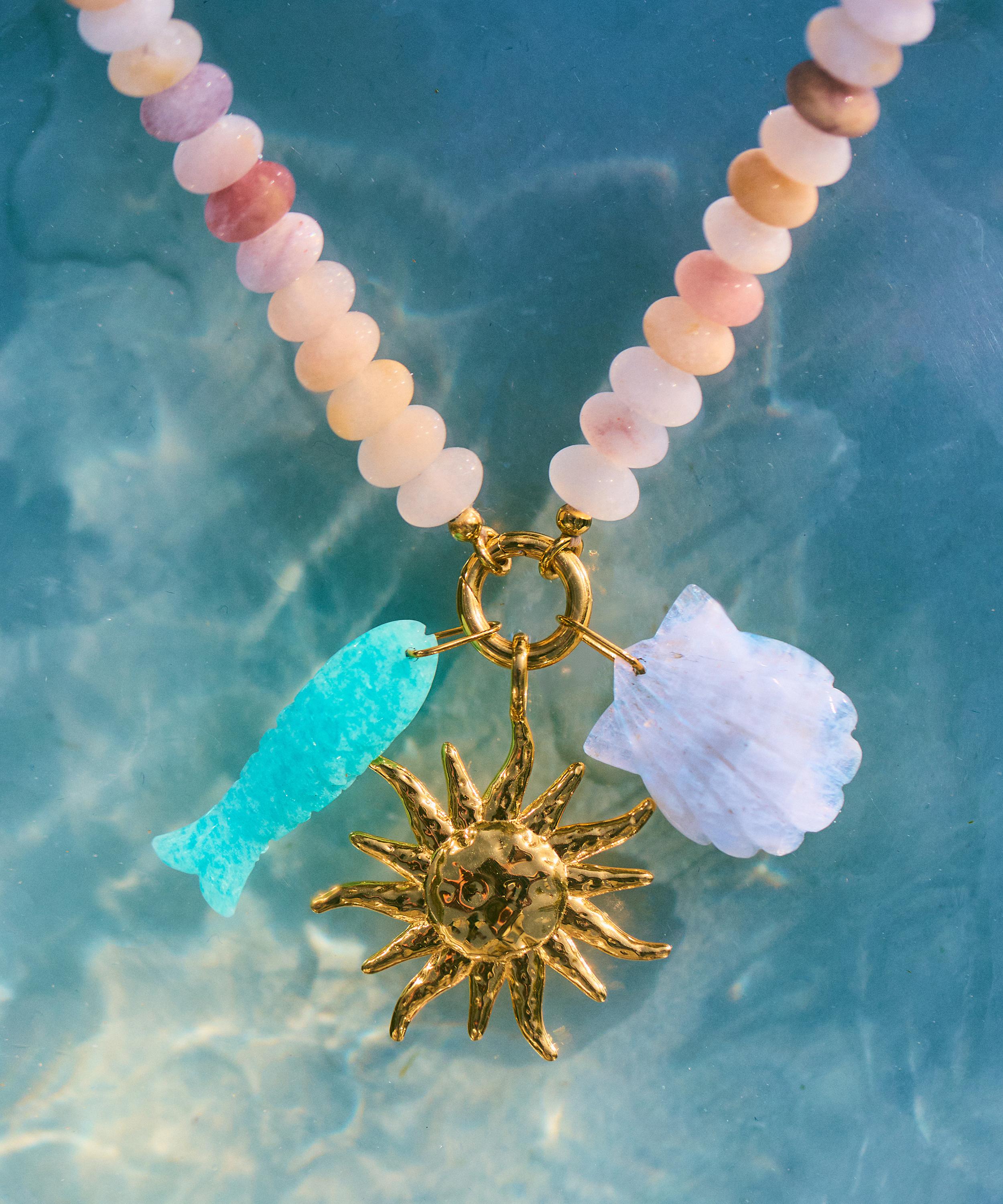 Carrie Elizabeth - 14ct Gold Plated Brass You Feel Like Sunshine Pendant image number 2