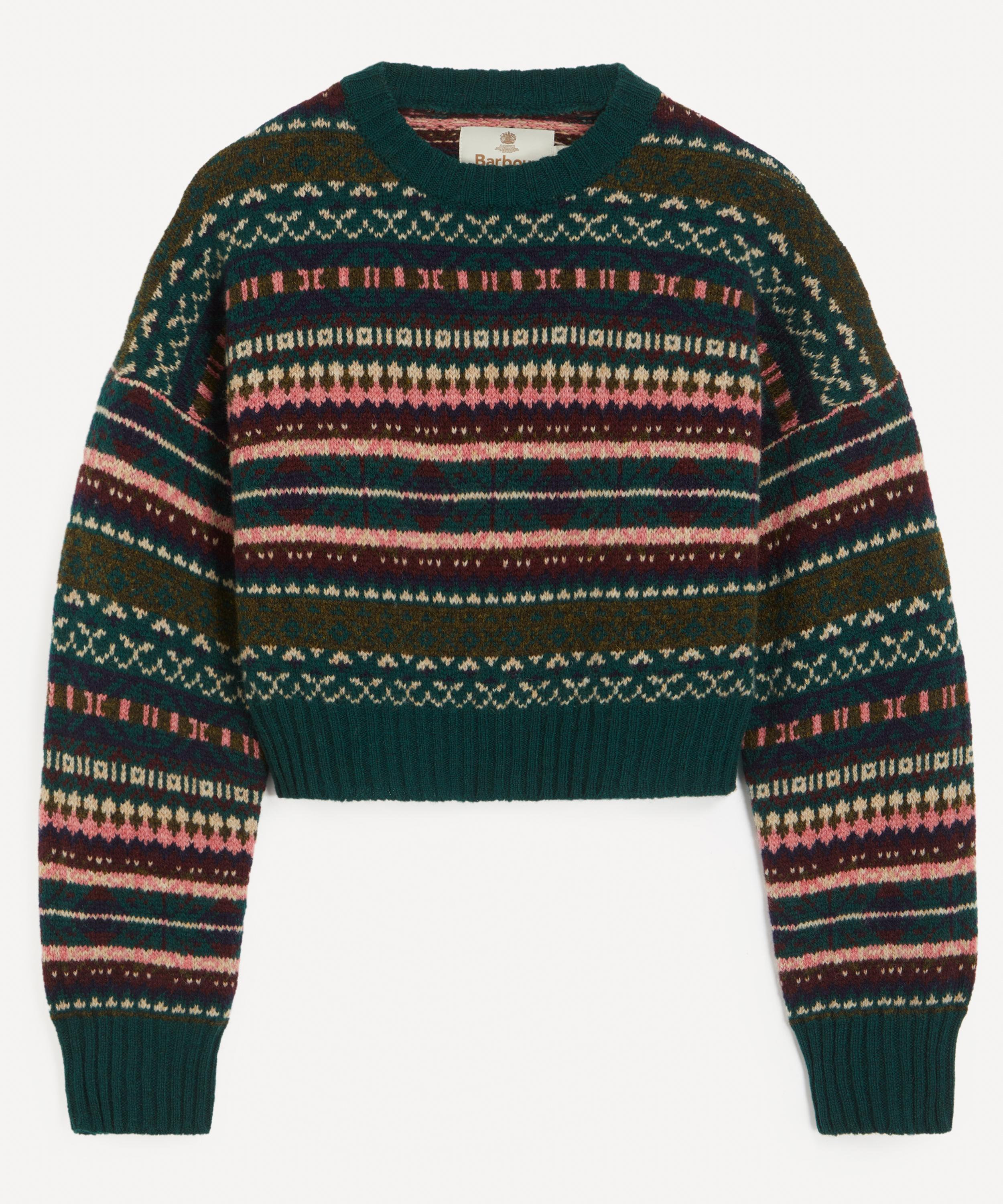 Barbour - Overton Wool Cropped Crew Neck Jumper image number 0