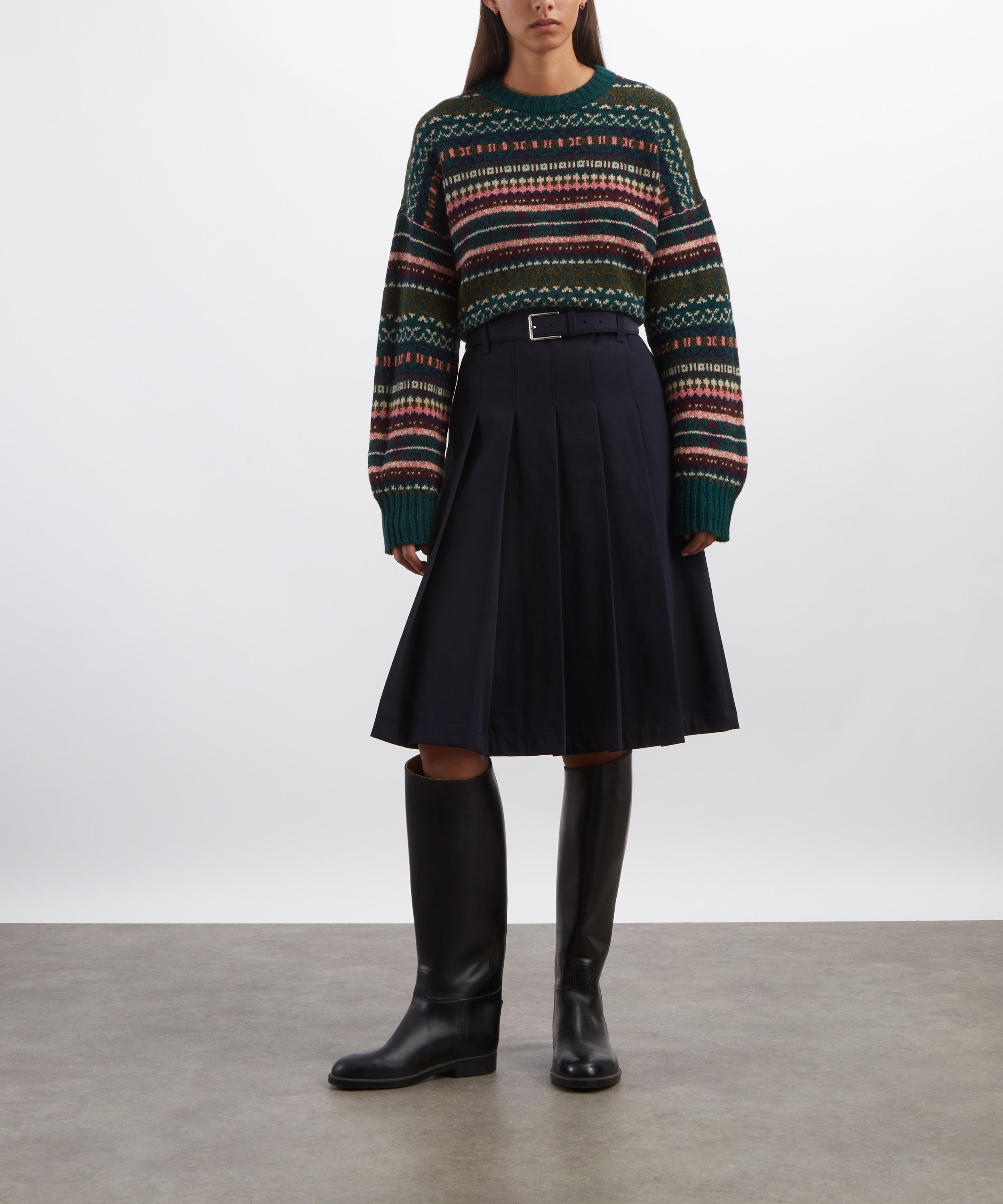 Barbour - Overton Wool Cropped Crew Neck Jumper image number 1