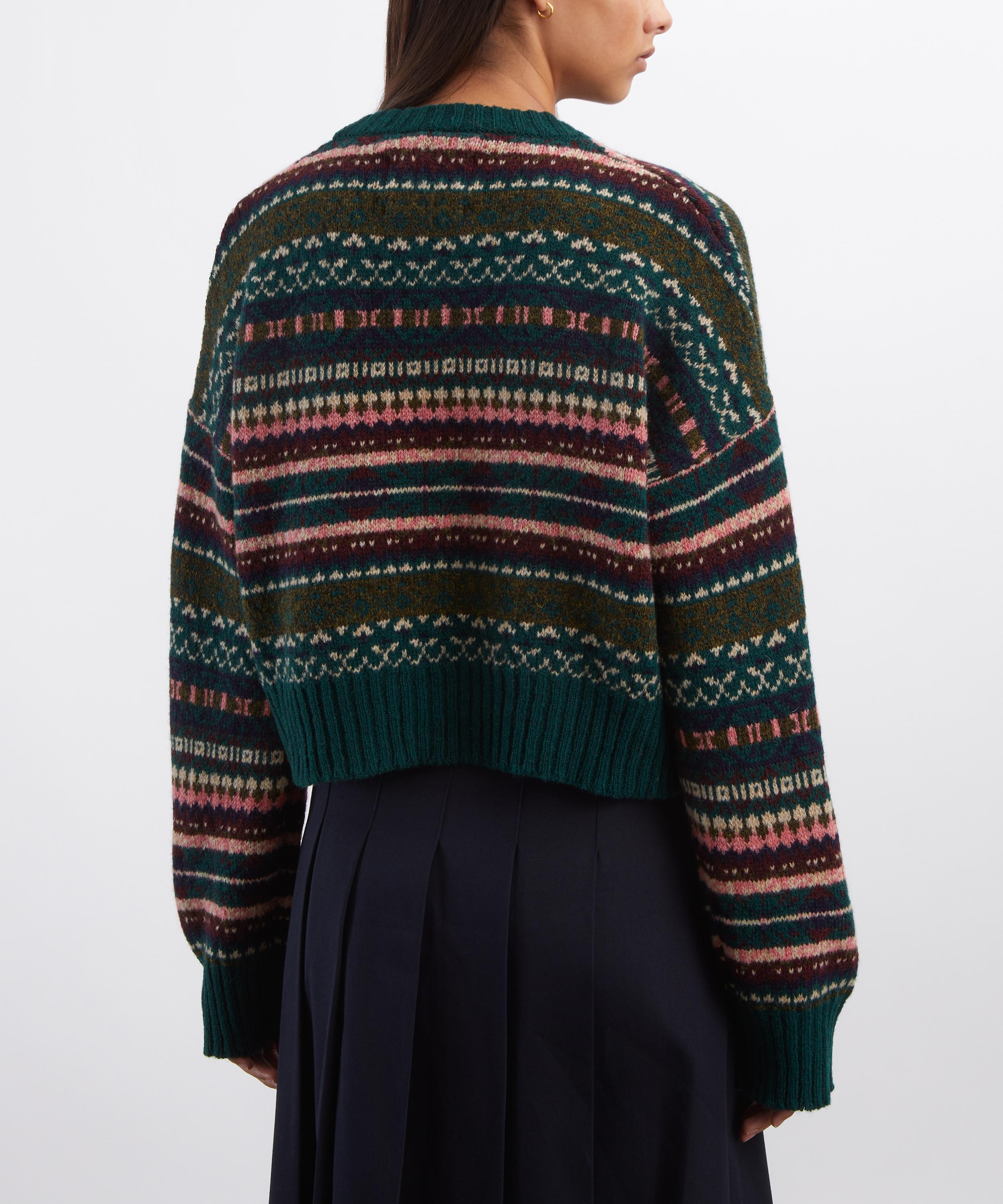 Barbour - Overton Wool Cropped Crew Neck Jumper image number 3