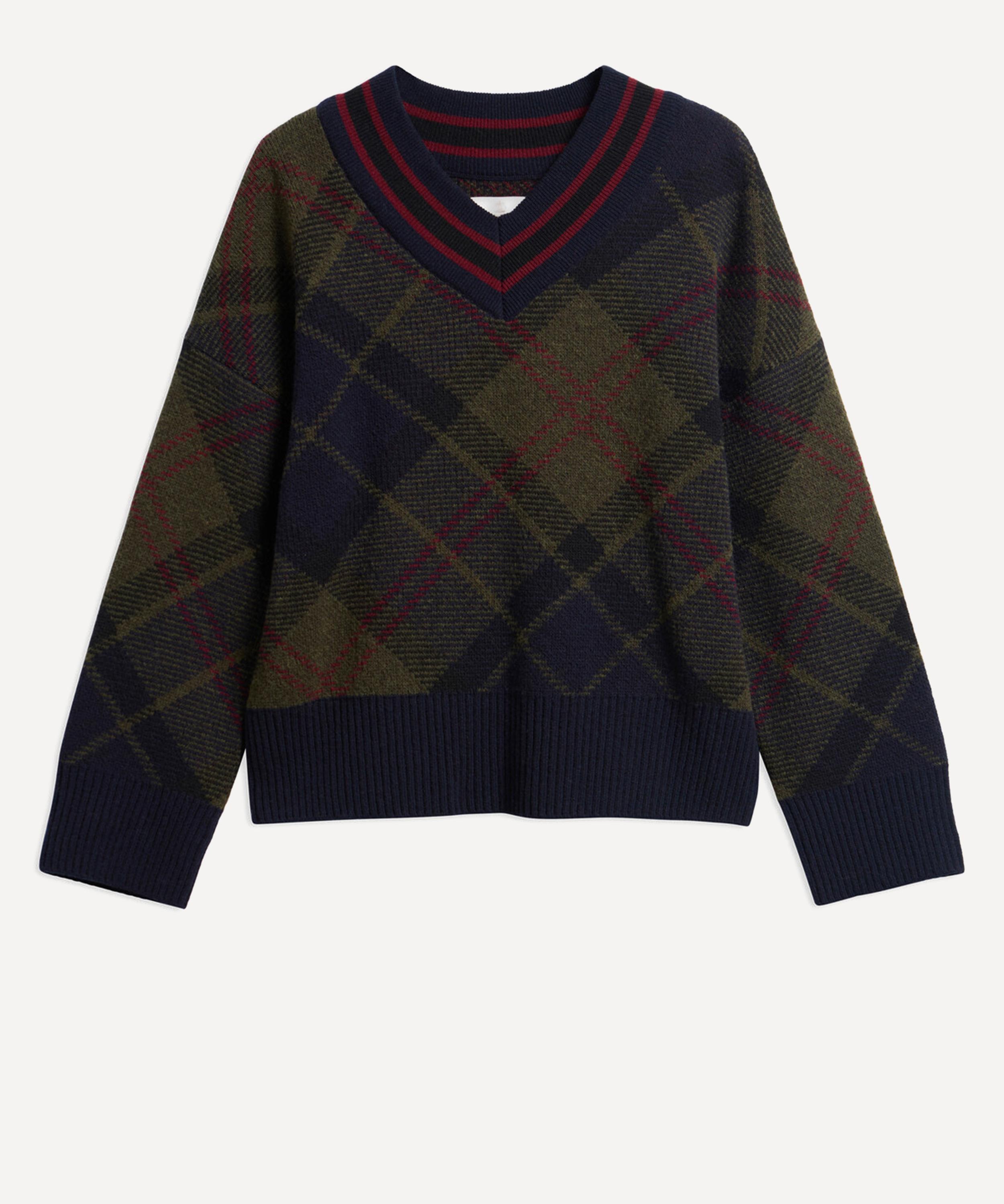 Barbour - Shae Tartan Wool Jumper image number 0