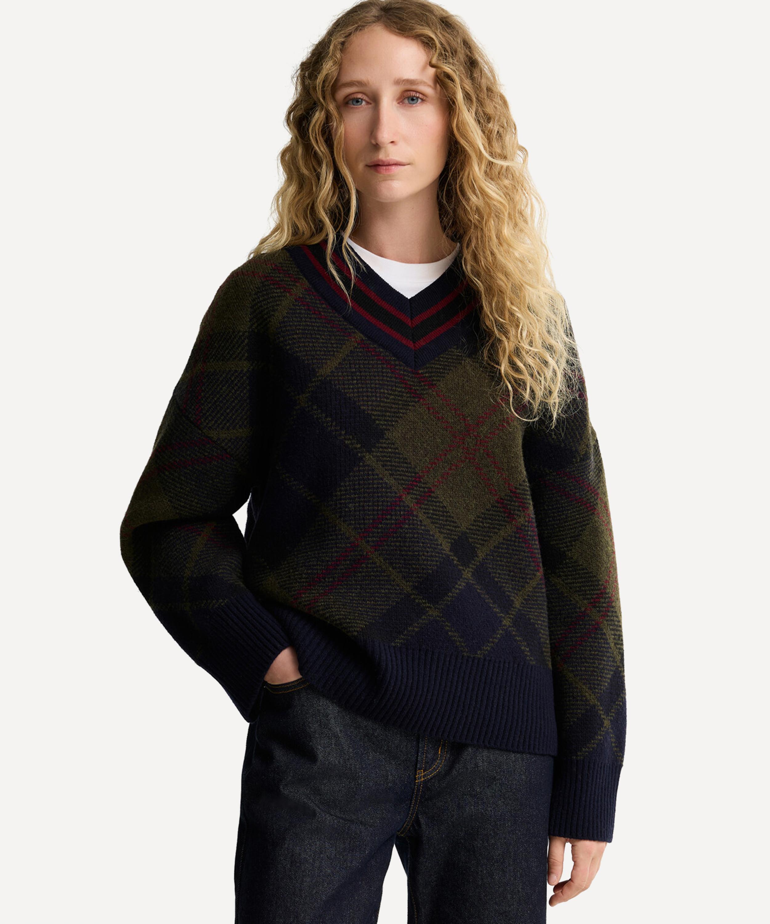Barbour - Shae Tartan Wool Jumper image number 1