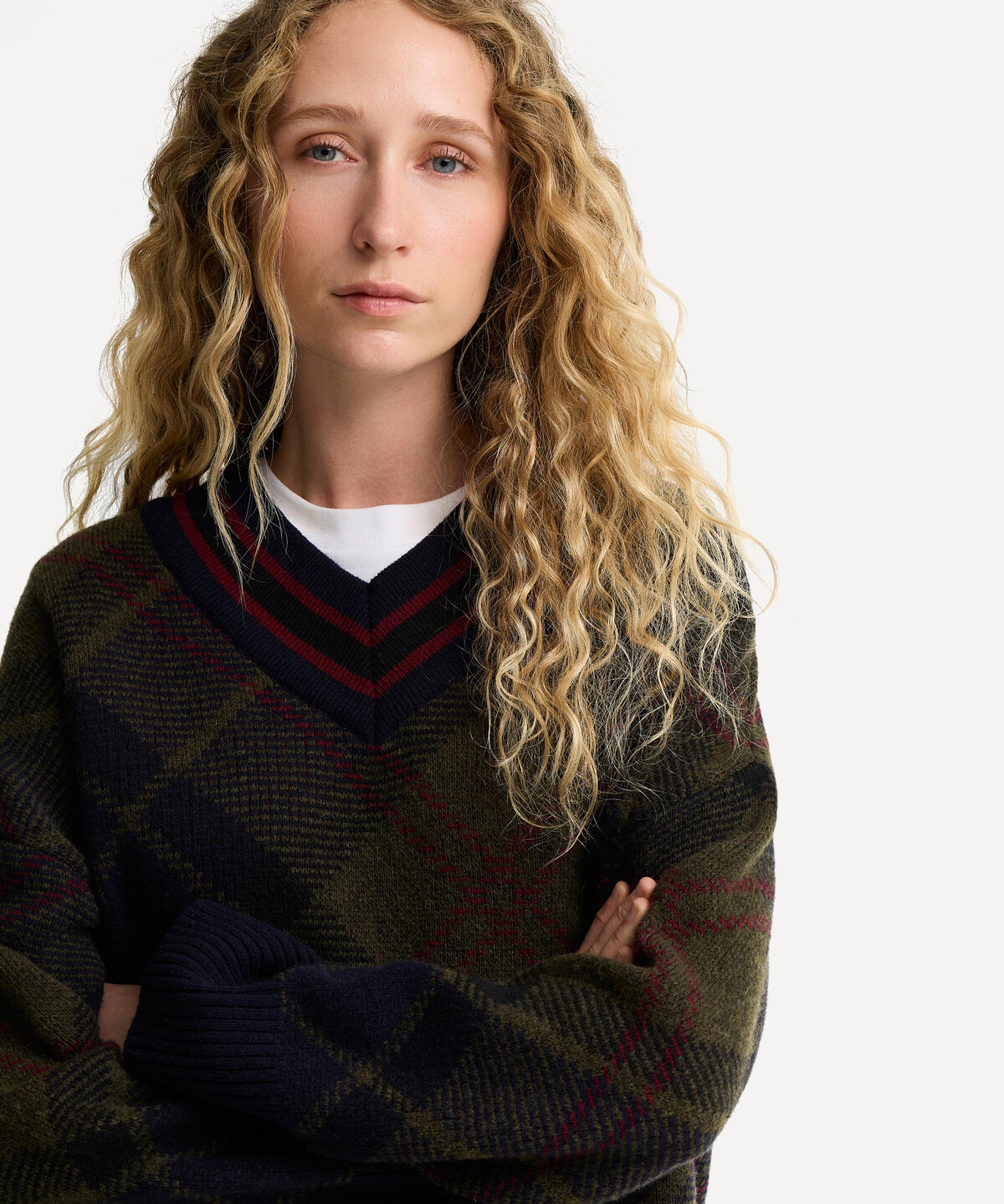 Barbour - Shae Tartan Wool Jumper image number 3