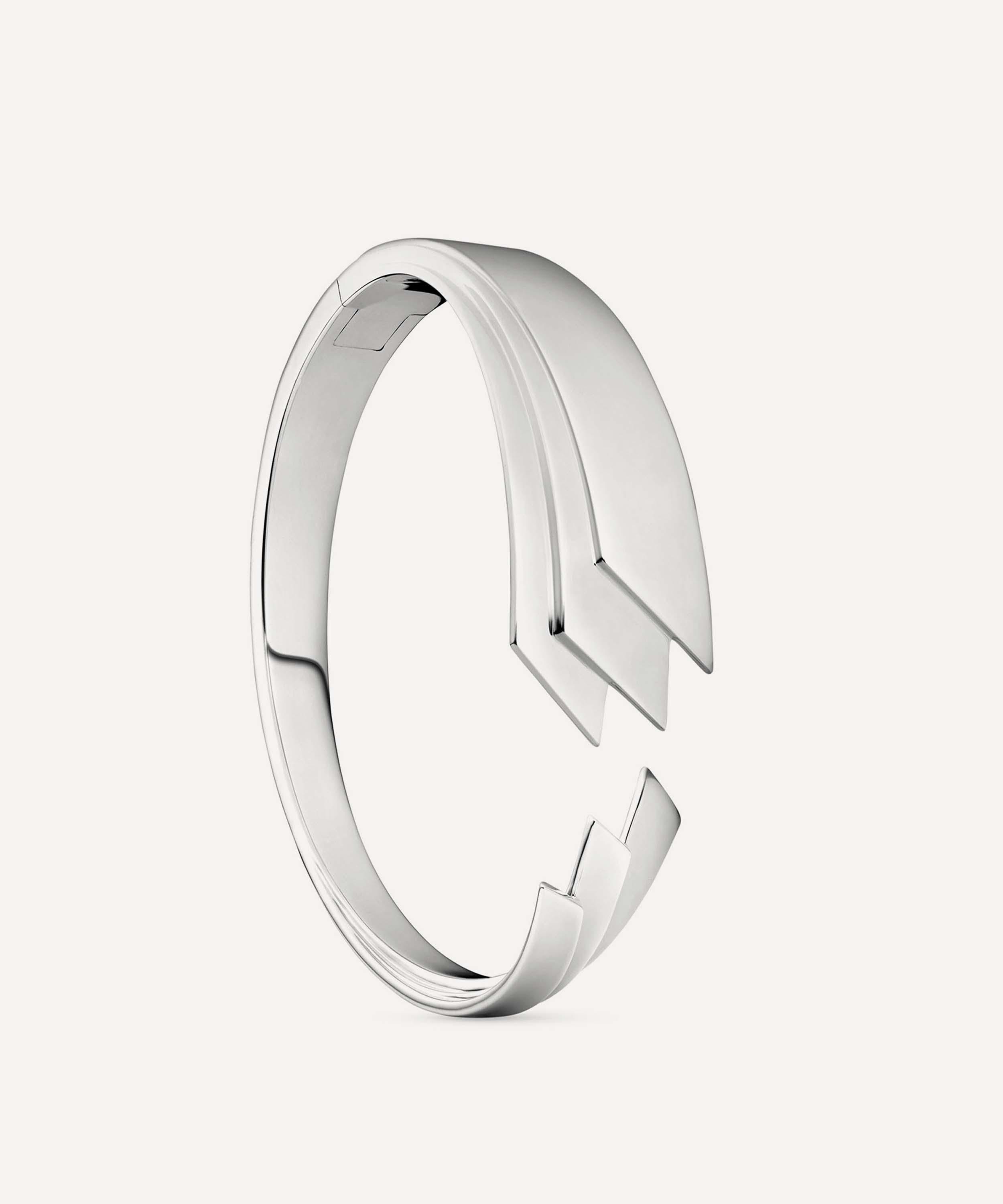 KINRADEN - Sterling Silver Arch Medium Cuff Bracelet image number 2