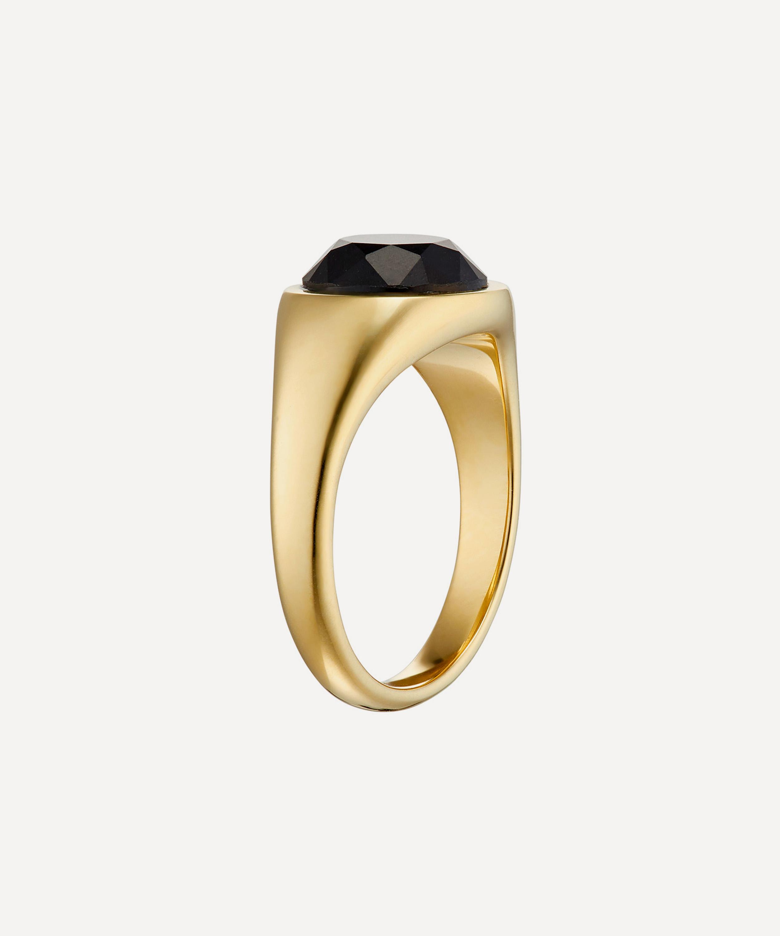 KINRADEN - 18ct Gold Kindred Signet Ring image number 4