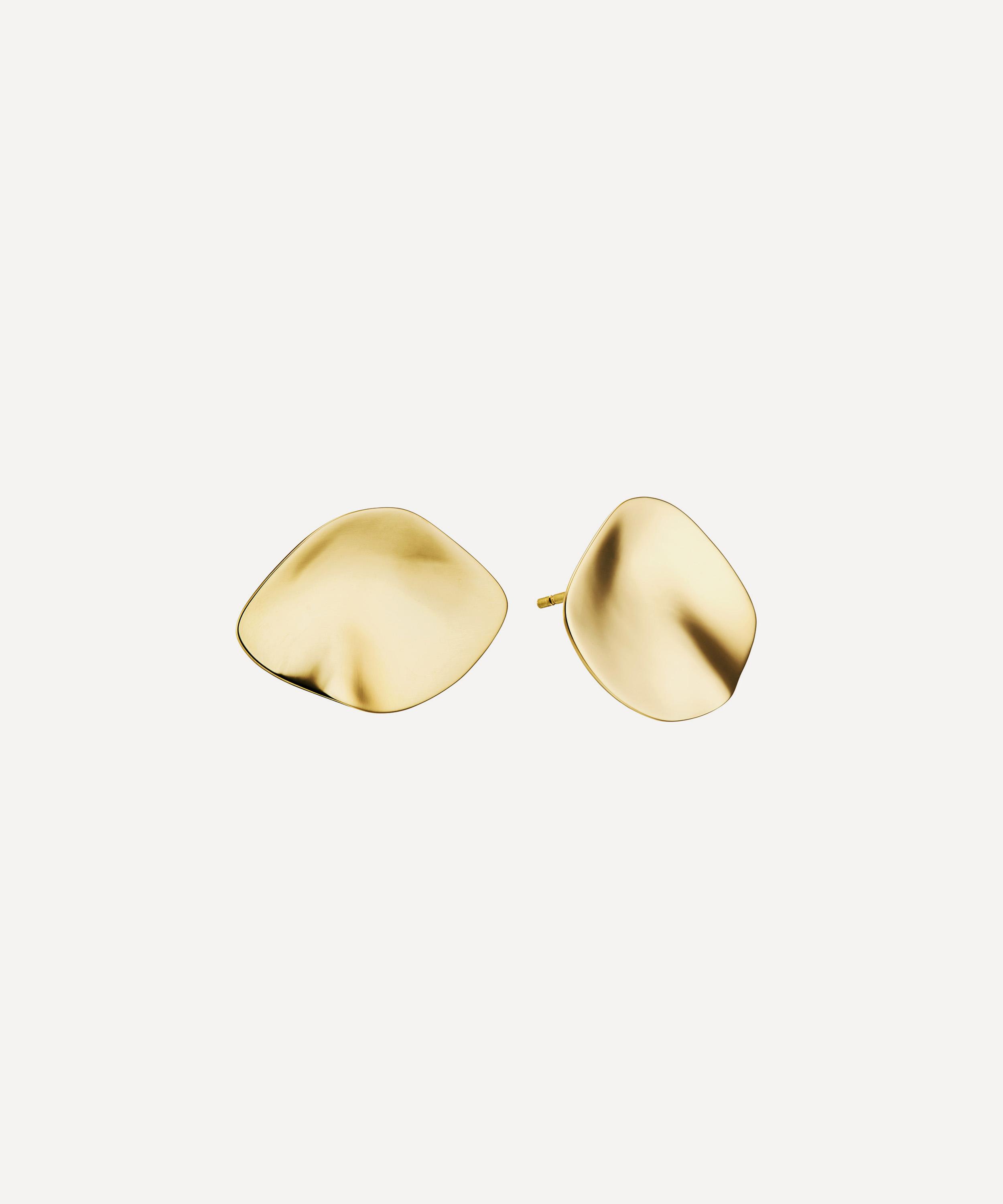 KINRADEN - 18ct Gold Lumen Medium Stud Earrings image number 0