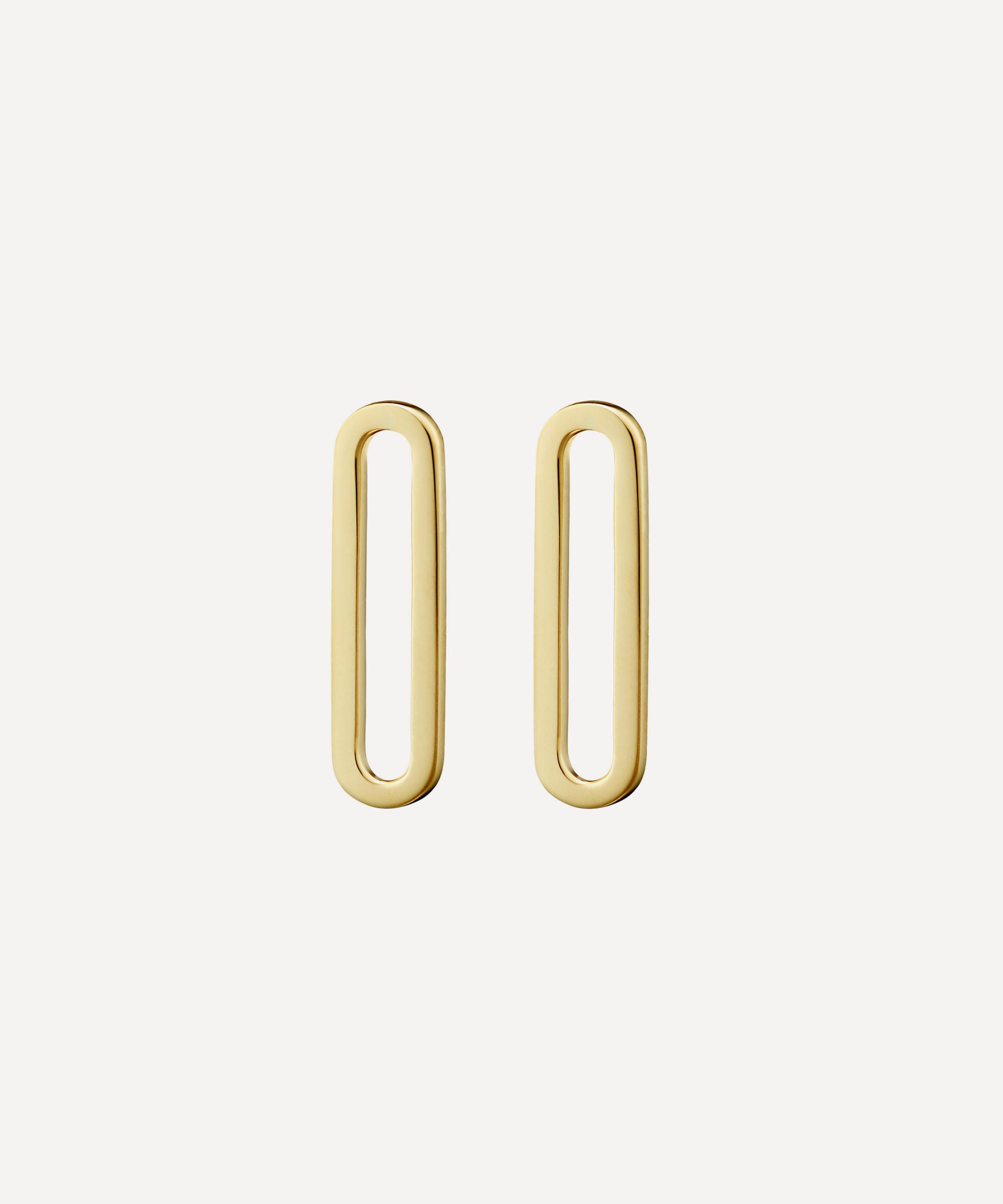 KINRADEN - 18ct Gold The Sigh I Stud Earrings image number 0