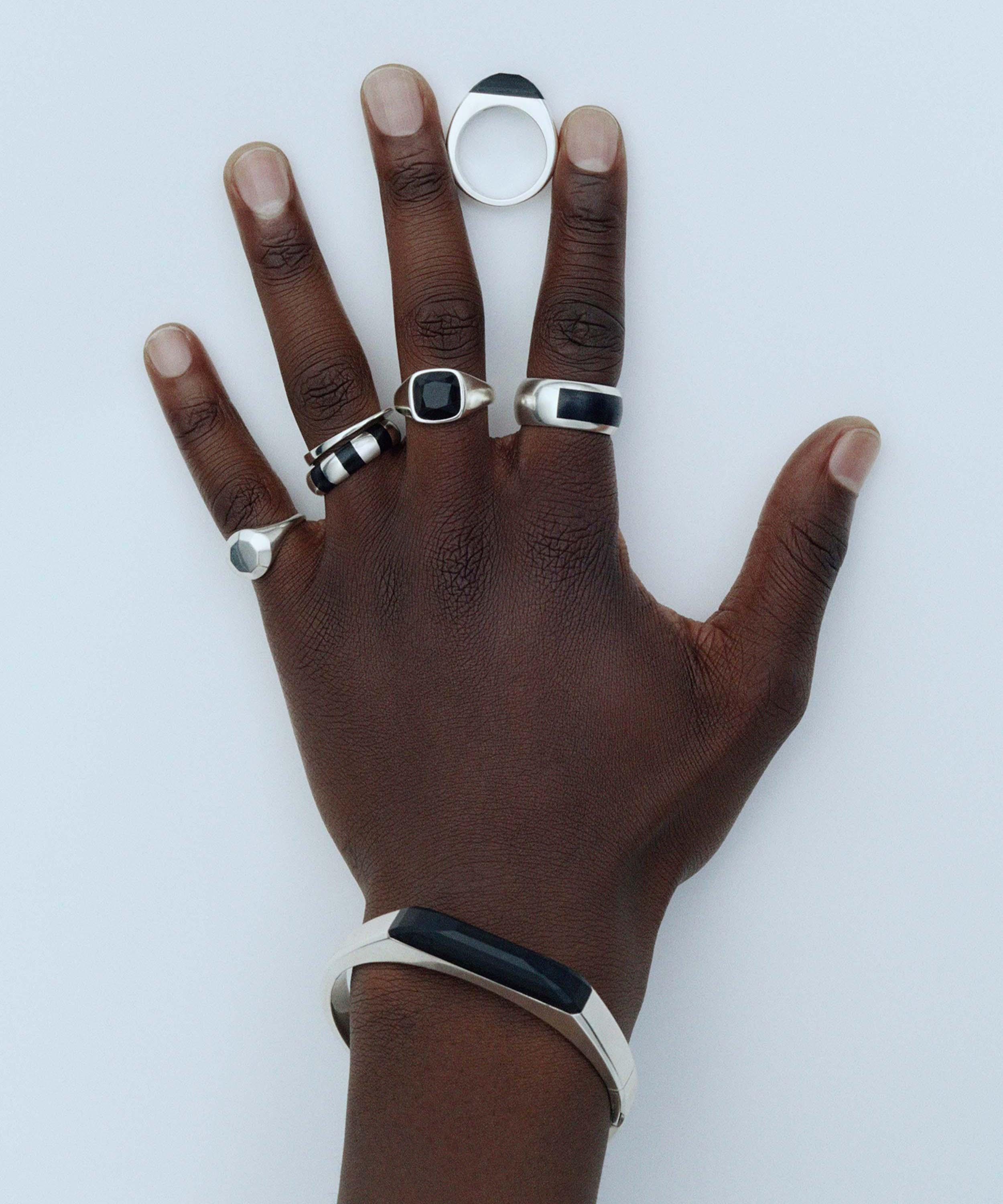 KINRADEN - Sterling Silver Flare Ring image number 3