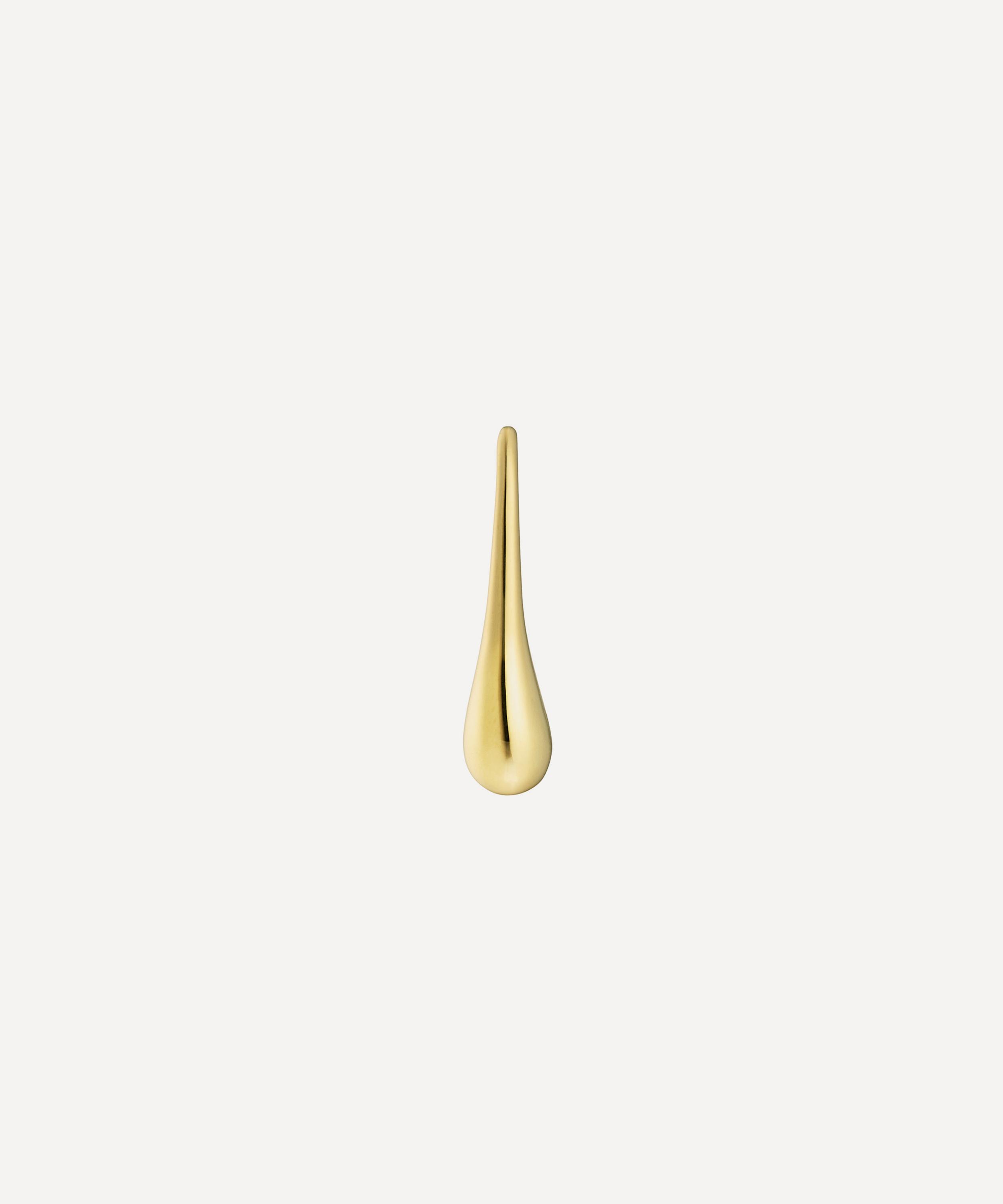 KINRADEN - 18ct Gold Doric Tiny Drop Earring image number 4