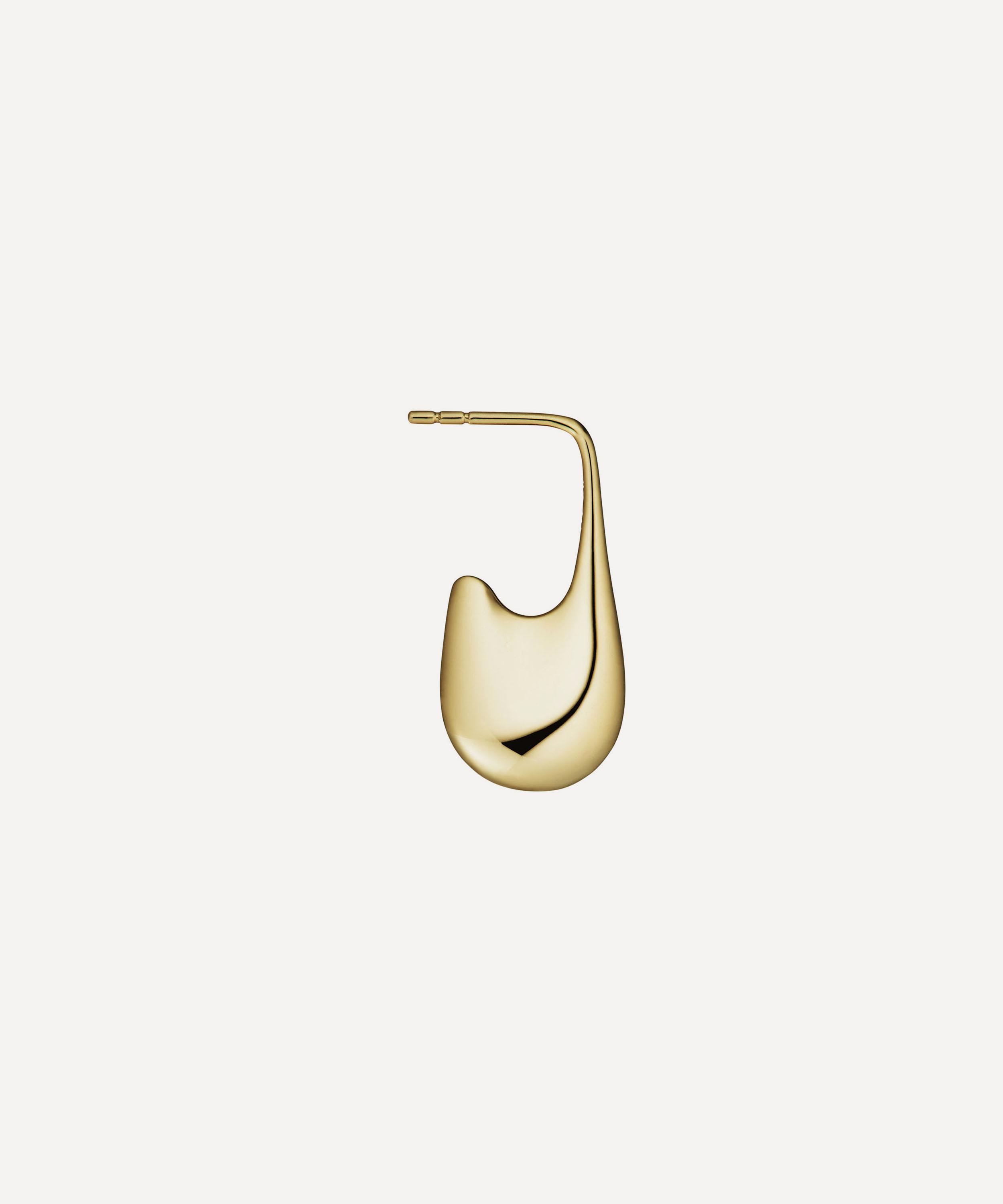KINRADEN - 18ct Gold Doric Extra Small Drop Earring image number 0