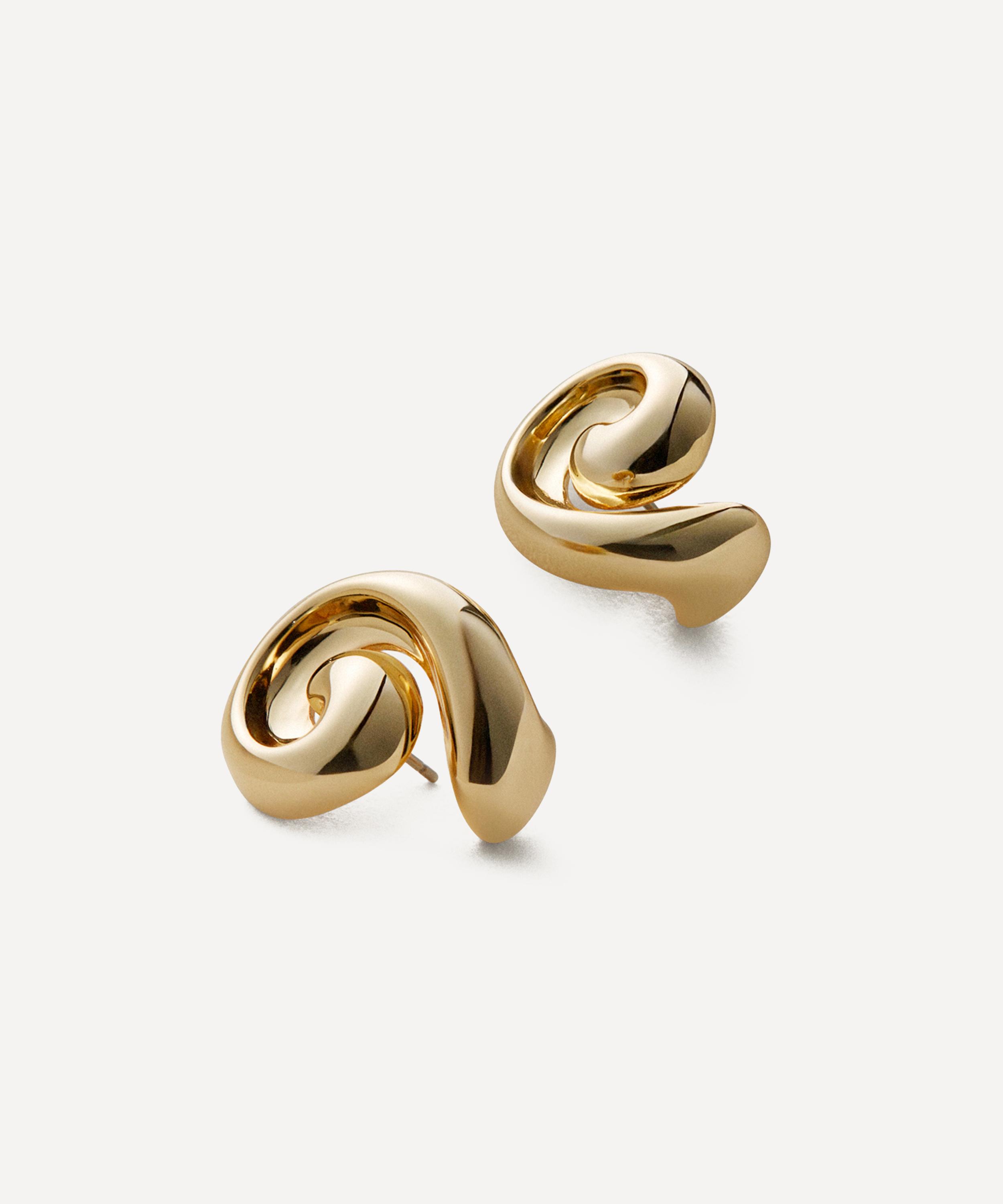JENNY BIRD - 14ct Gold Dipped Brass Gio Earrings image number 0