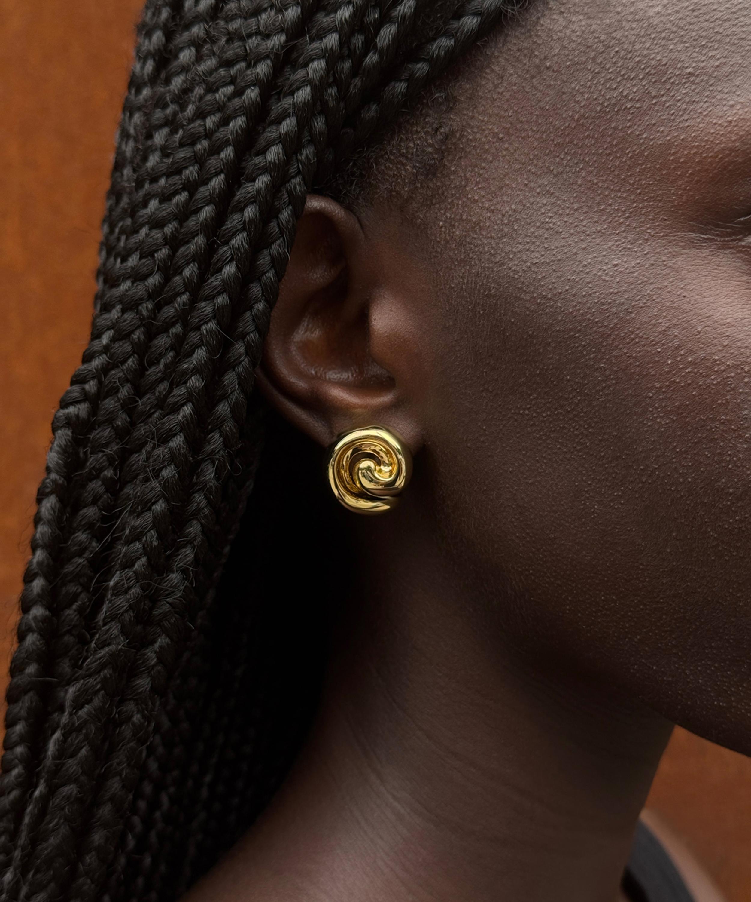 JENNY BIRD - 14ct Gold Dipped Brass Gio Earrings image number 1