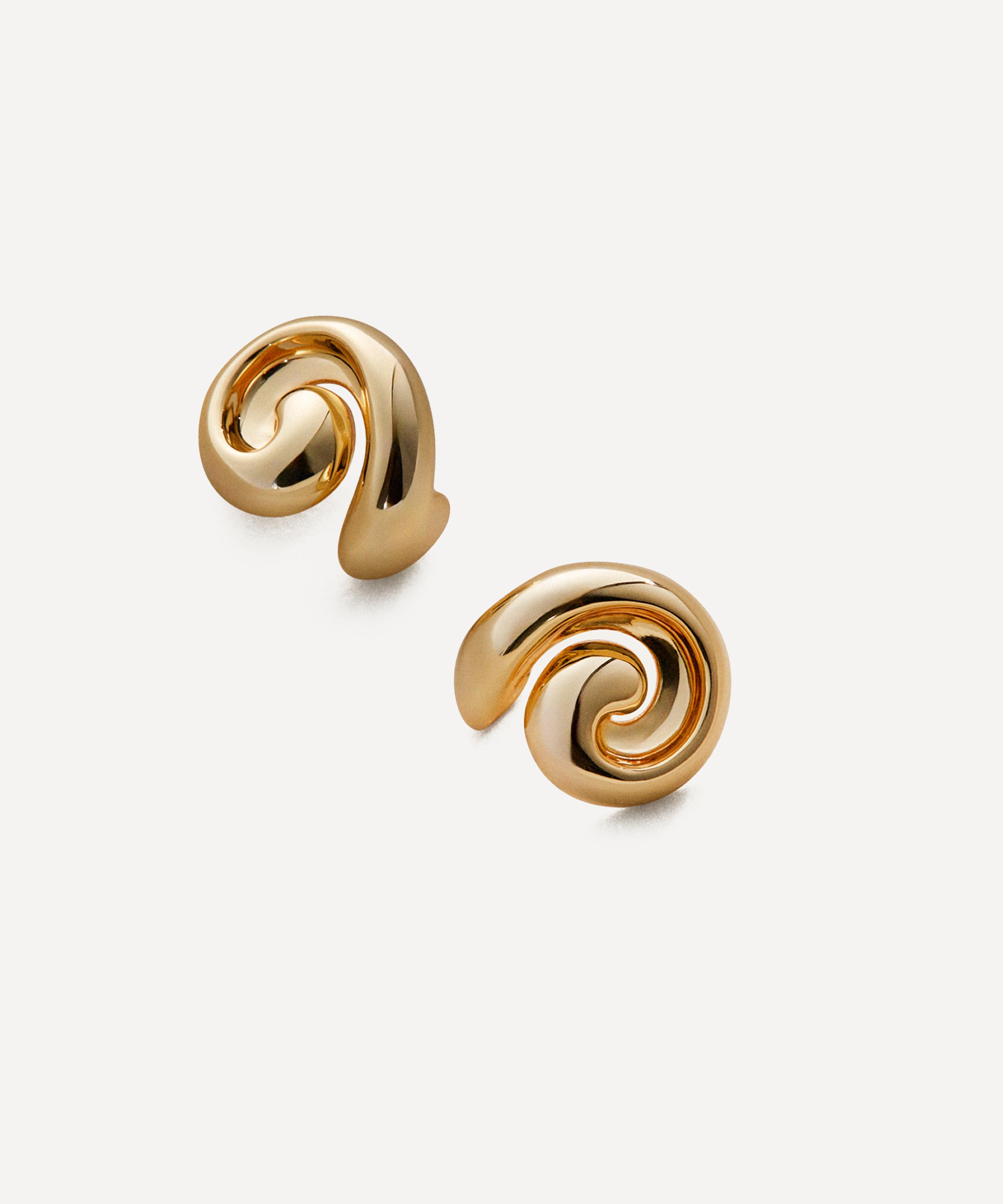 JENNY BIRD - 14ct Gold Dipped Brass Gio Earrings image number 2