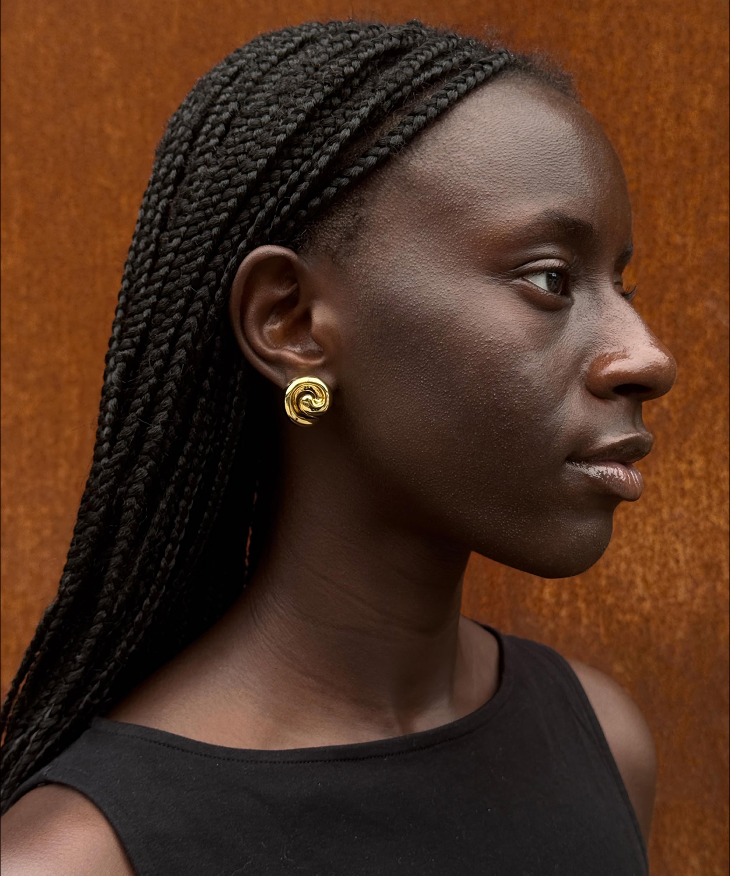 JENNY BIRD - 14ct Gold Dipped Brass Gio Earrings image number 3
