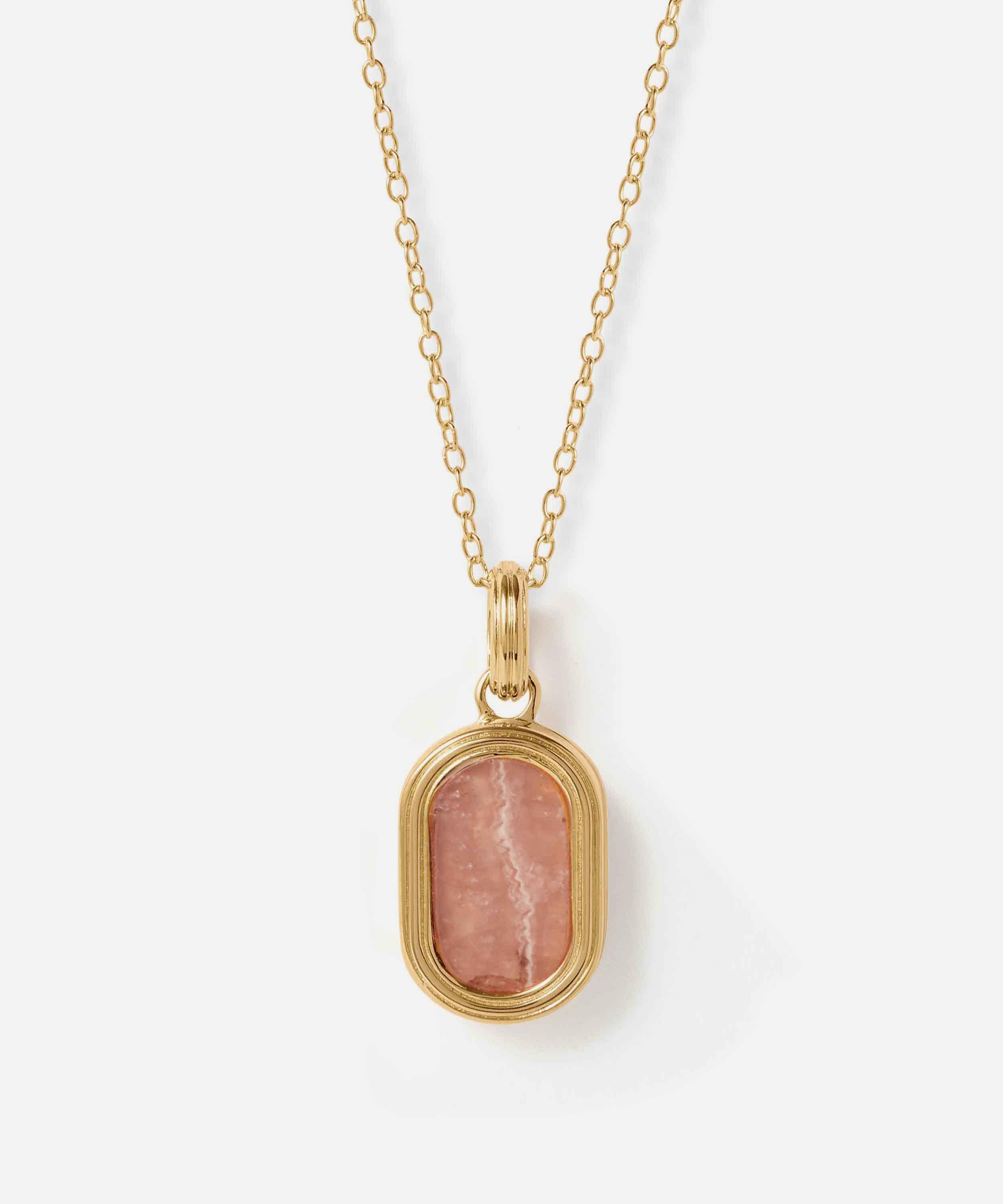 Astley Clarke - 18ct Gold-Plated Oval Locket Necklace x Laura Jackson image number 0