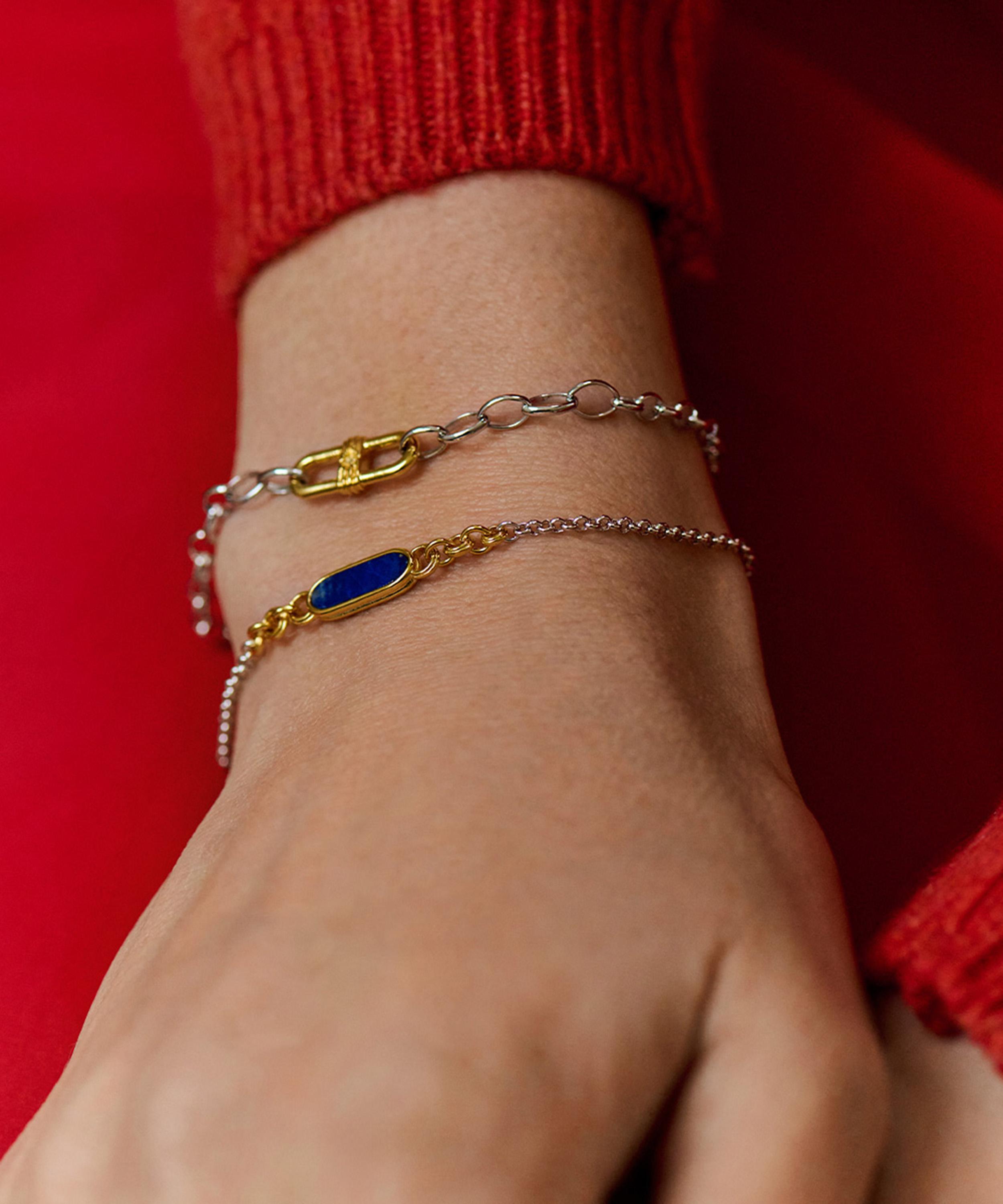 Astley Clarke - 18ct Gold-Plated Mixed Metal Link Bracelet x Laura Jackson image number 2
