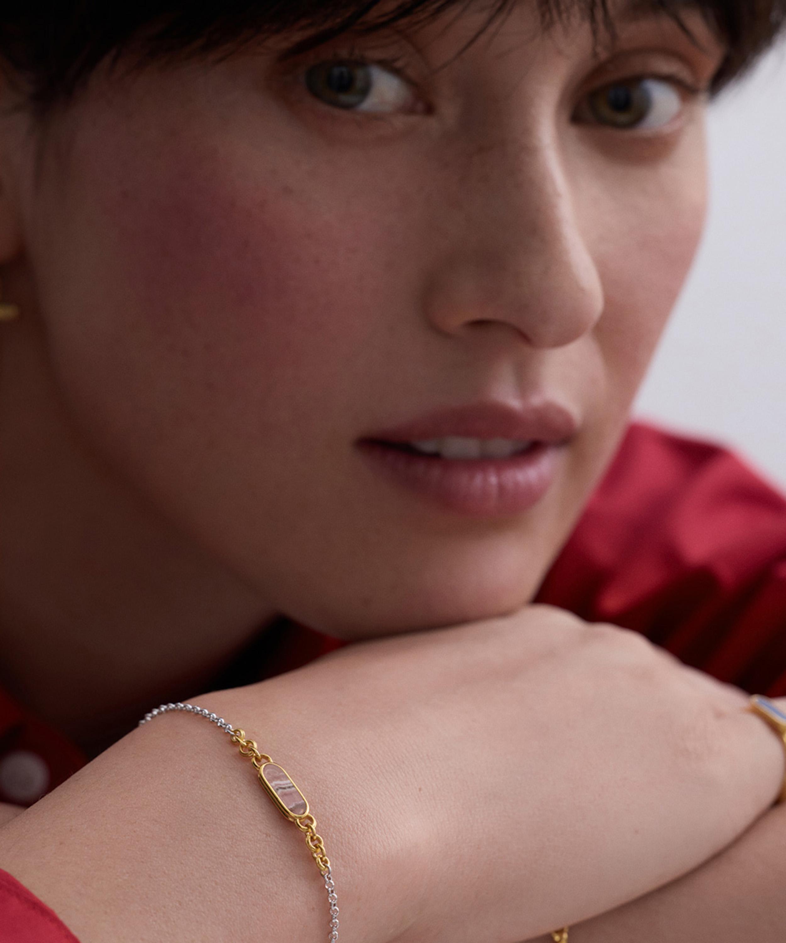 Astley Clarke - 18ct Gold-Plated Bar Bracelet x Laura Jackson image number 1