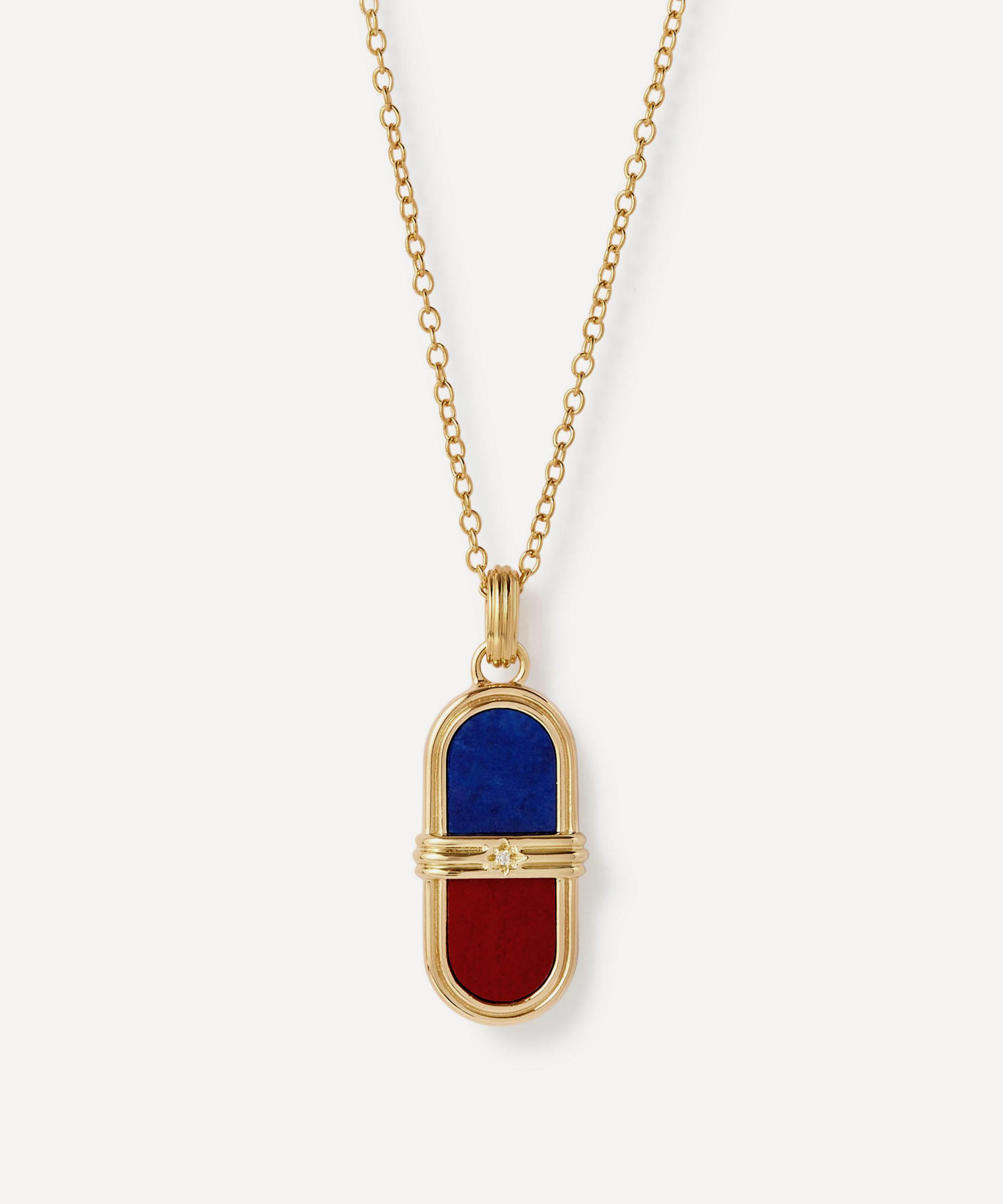 Astley Clarke - 18ct Gold-Plated Jasper Pendant Necklace x Laura Jackson image number 0