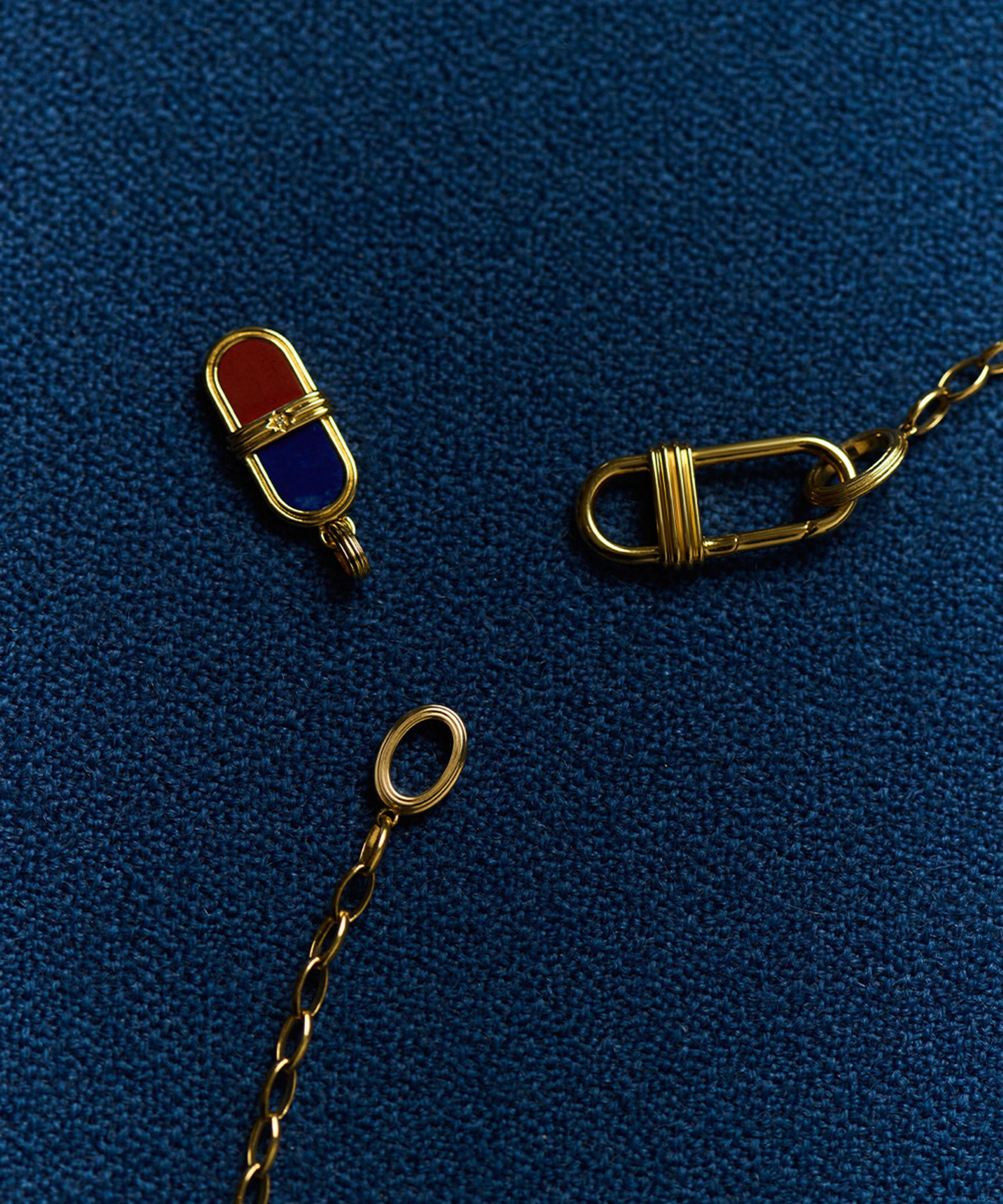 Astley Clarke - 18ct Gold-Plated Jasper Pendant Necklace x Laura Jackson image number 4